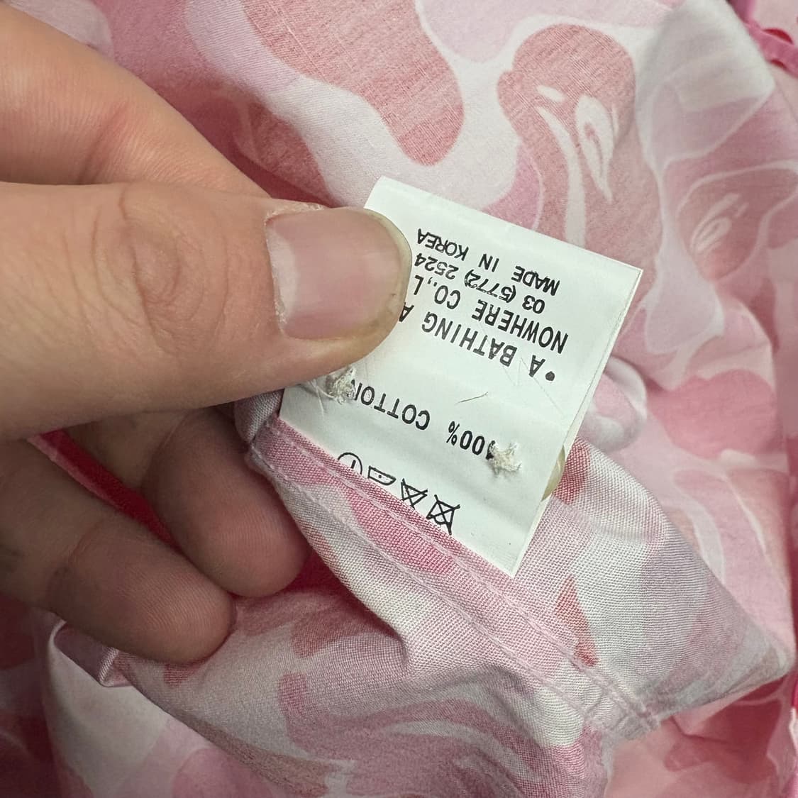 (95)BAPE 베이프 핑크 카모 셔츠 상품이미지6