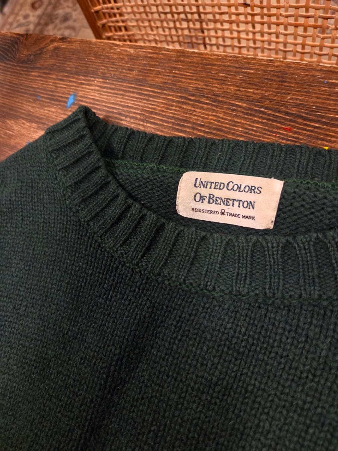 00'S 올드 베네통 램스울니트  상품이미지2