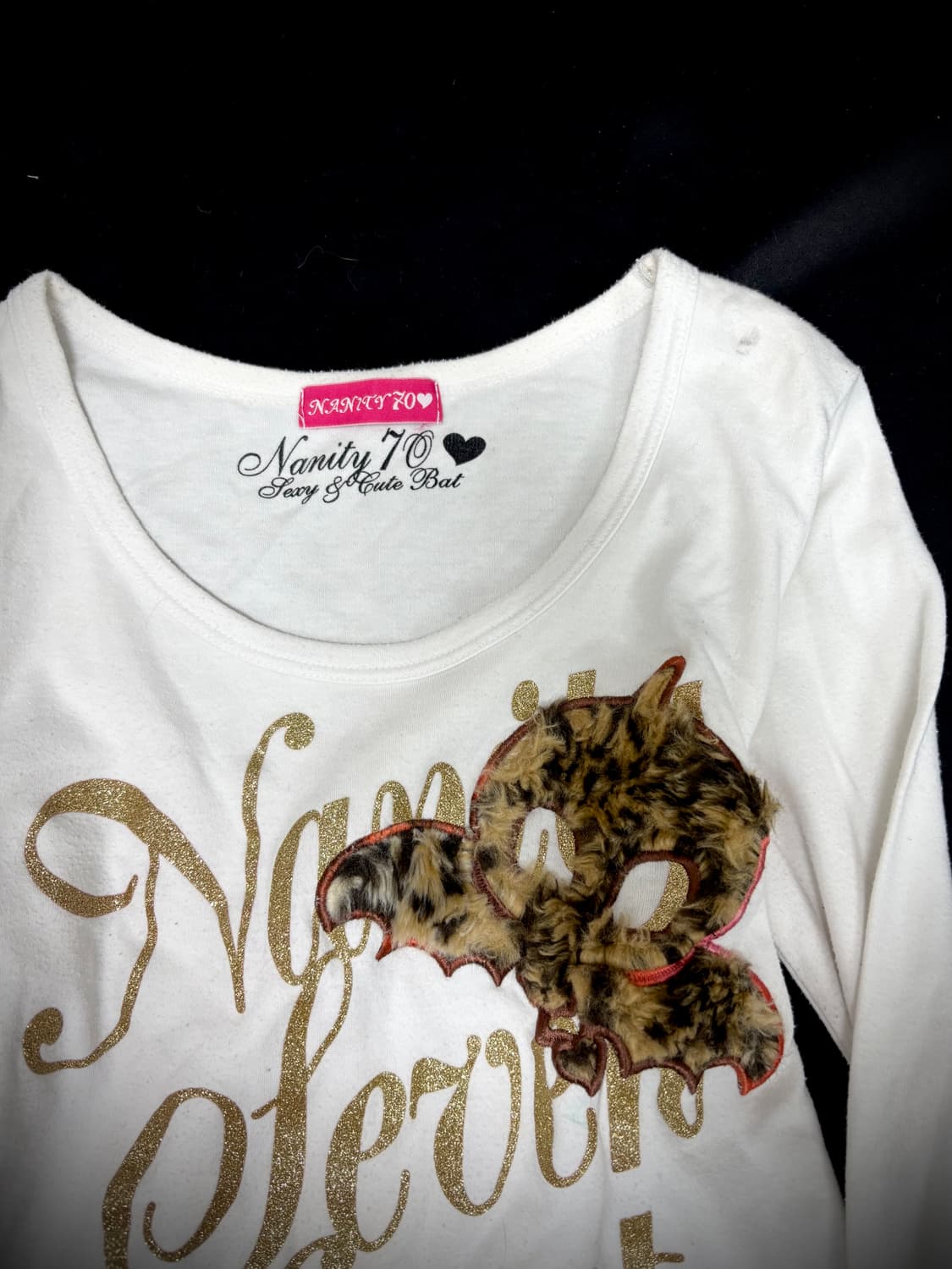 [00’s]Leopard Skull Print White Sleeve 상품이미지8