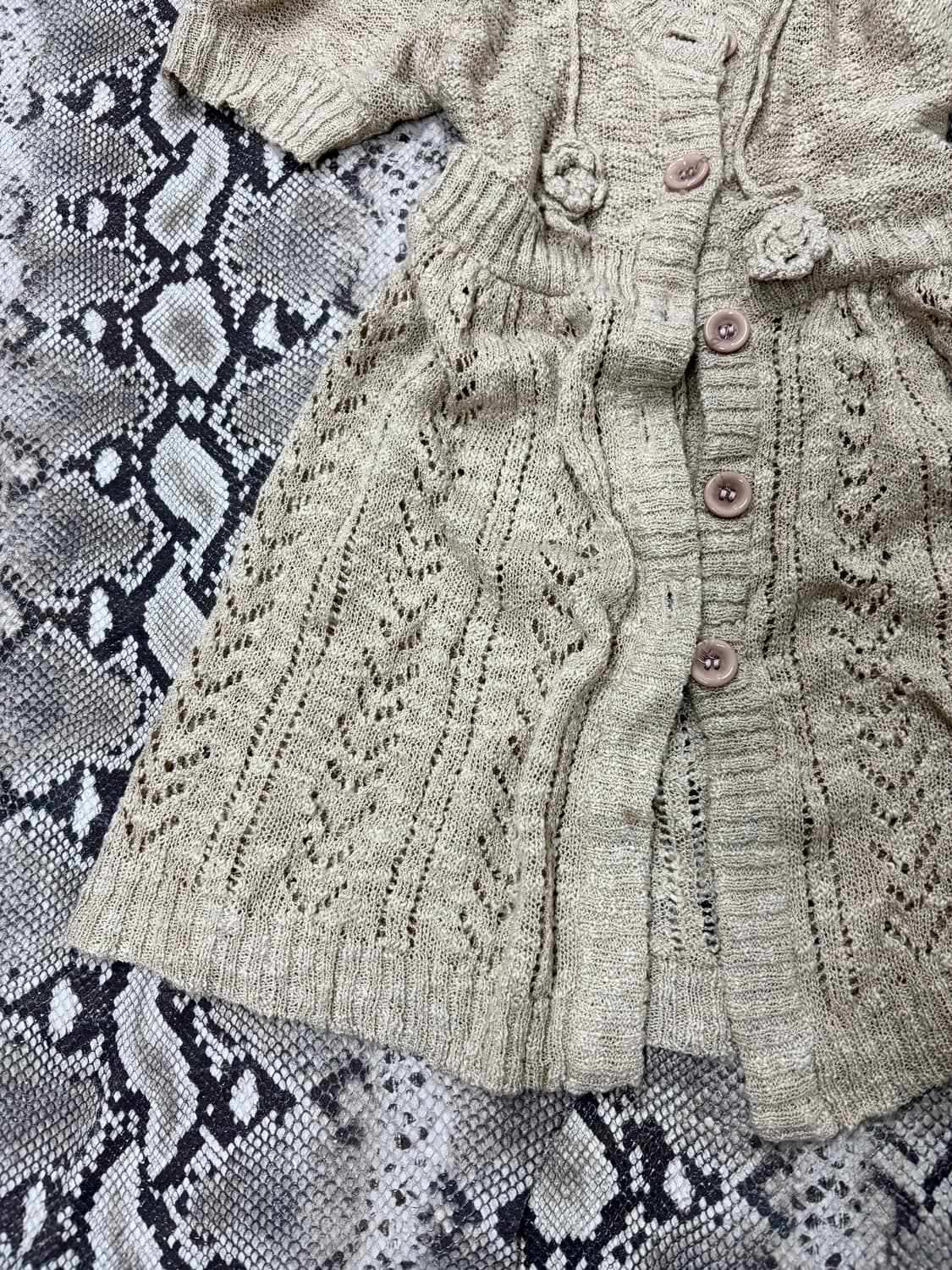 “Vintage” Ivory Hooded Mori Girl Mood Ca 상품이미지4