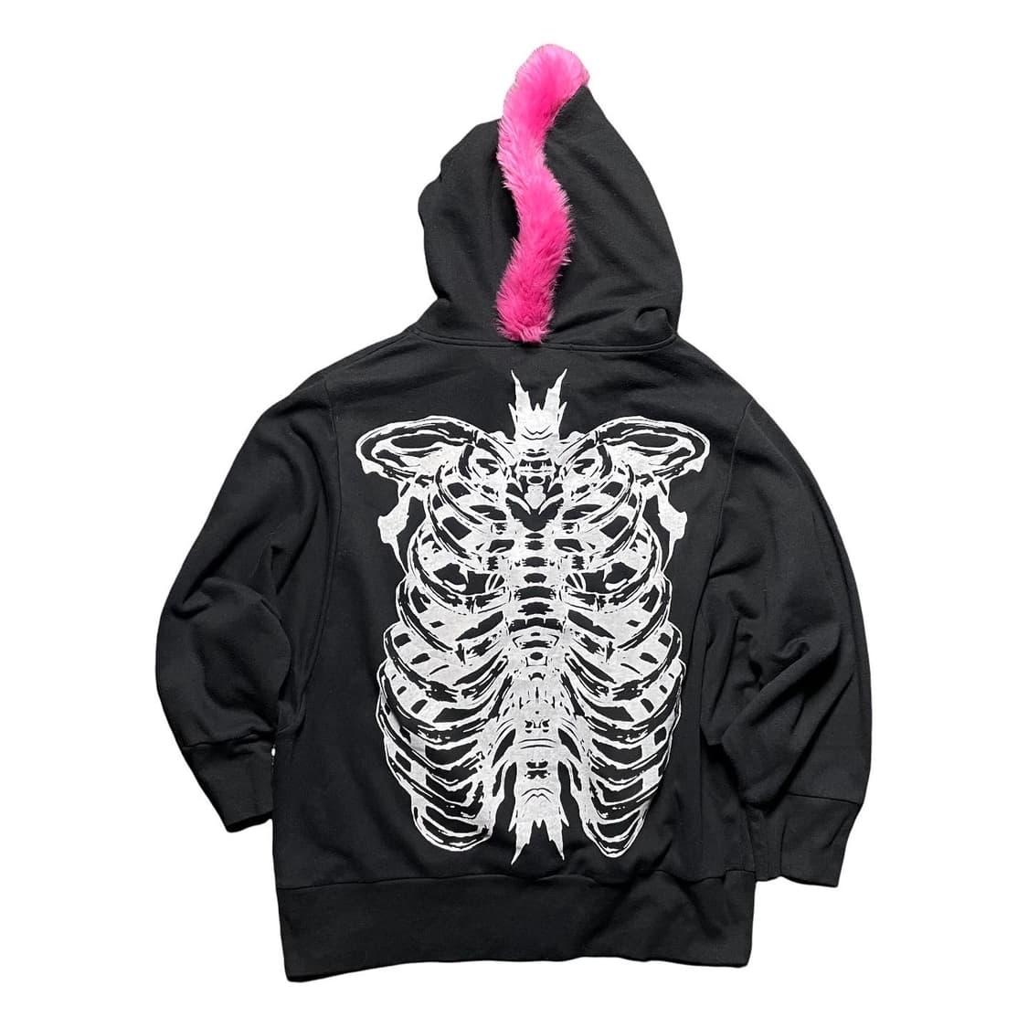 퍼 트리밍 스켈레톤 후드 집업 상품이미지4