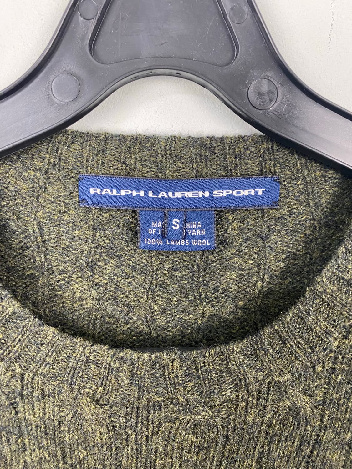 폴로 랄프로렌 스포츠 램스울 꽈배기 니트 S <581> 상품이미지4