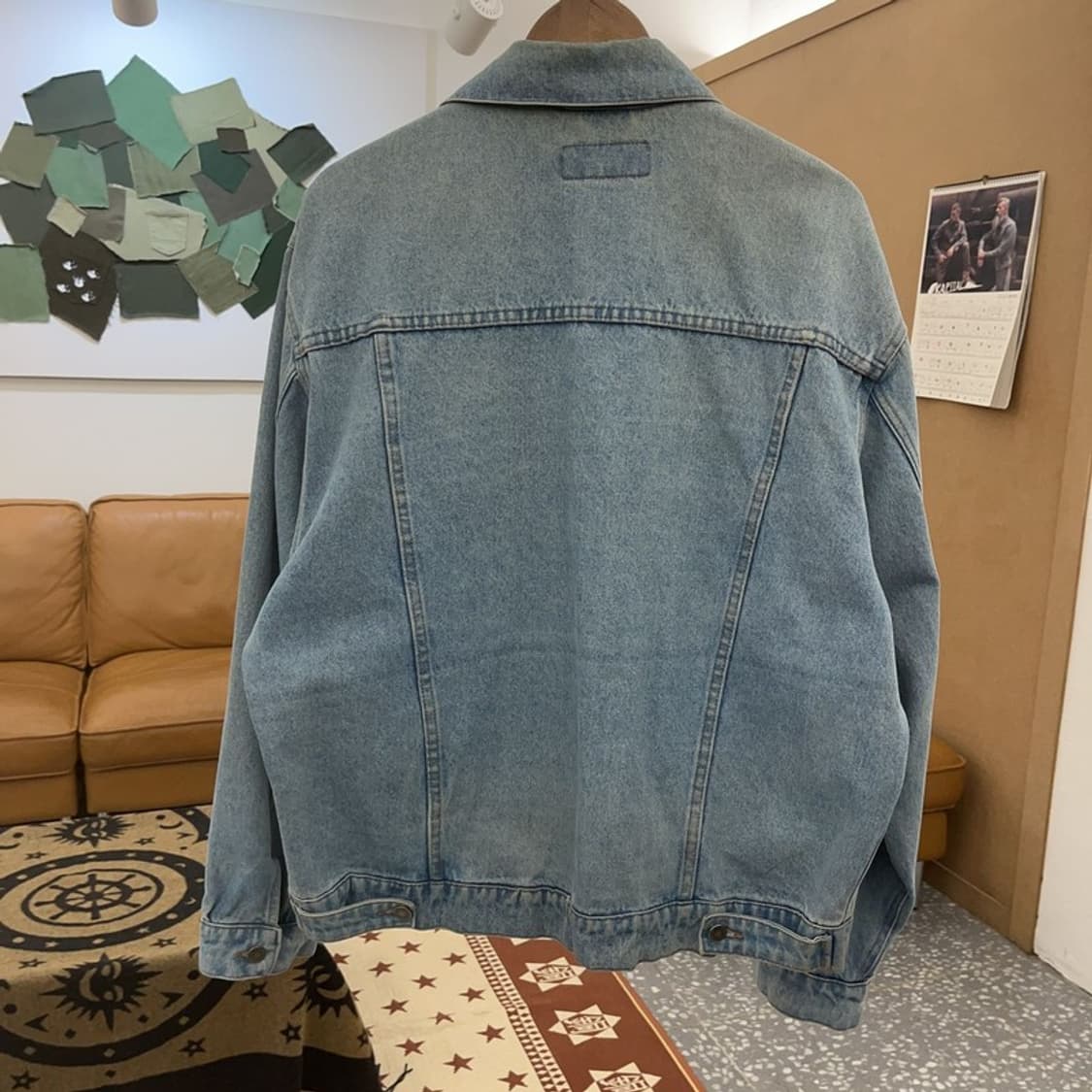 랭글러 히어로 빈티지 트러커 연청 데님자켓 L C08613 상품이미지4