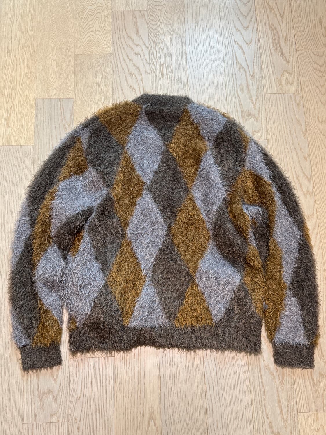 [2] 넘버나인 아가일 모헤어 가디건 상품이미지2