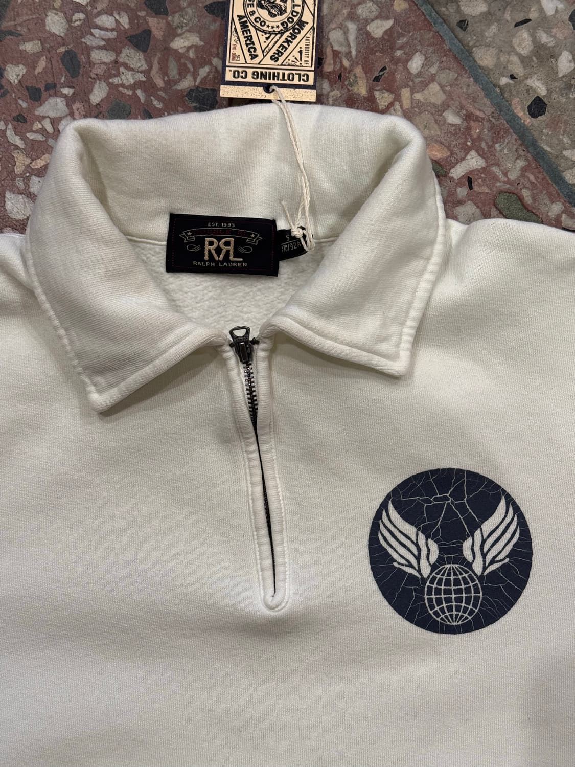 RRL 풀오버 하프집 스웻셔츠 (S) 상품이미지5