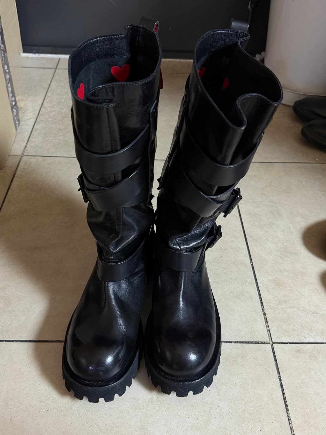 nayawashi x yase 벨티드 홀스하이드 부츠 블랙 240 상품이미지2