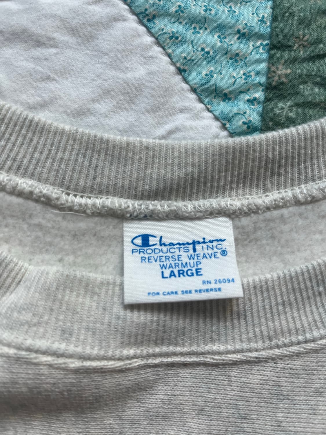 챔피온 리버스위브 블루탭 맨투맨 상품이미지5