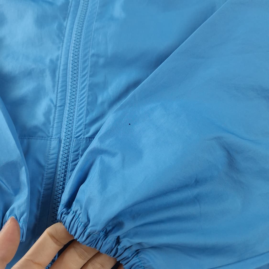 나이키 00s 스카이블루 스우시 로고 클리마핏 올드스쿨 바람막이 XL 상품이미지5