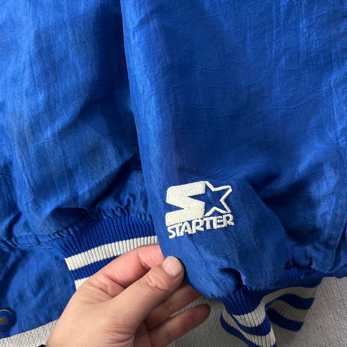 100 스타터 la 다져스 더그아웃 스타디움 바시티 자켓 상품이미지6