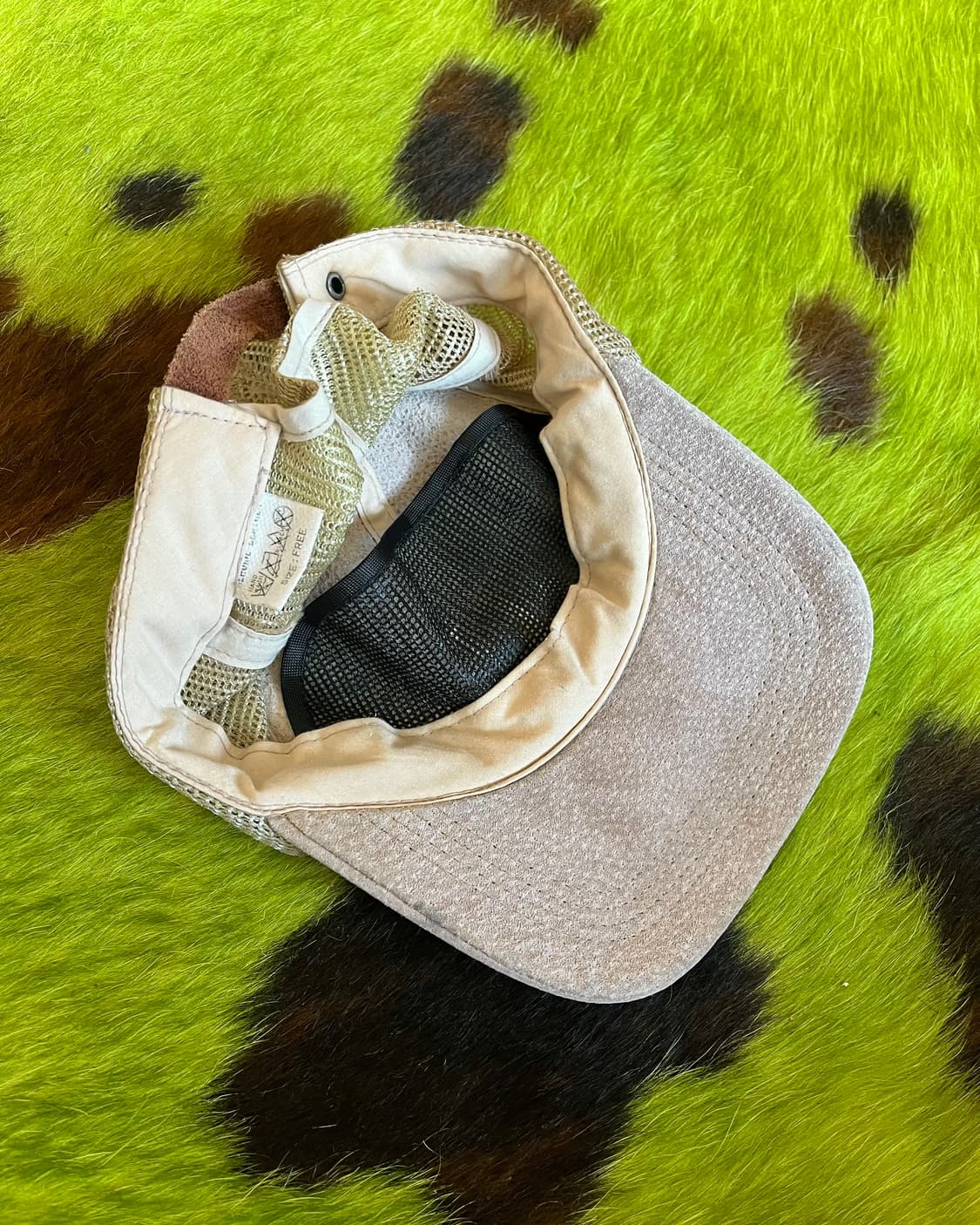 Vintage Real Leather Mesh Trucker Cap 상품이미지6