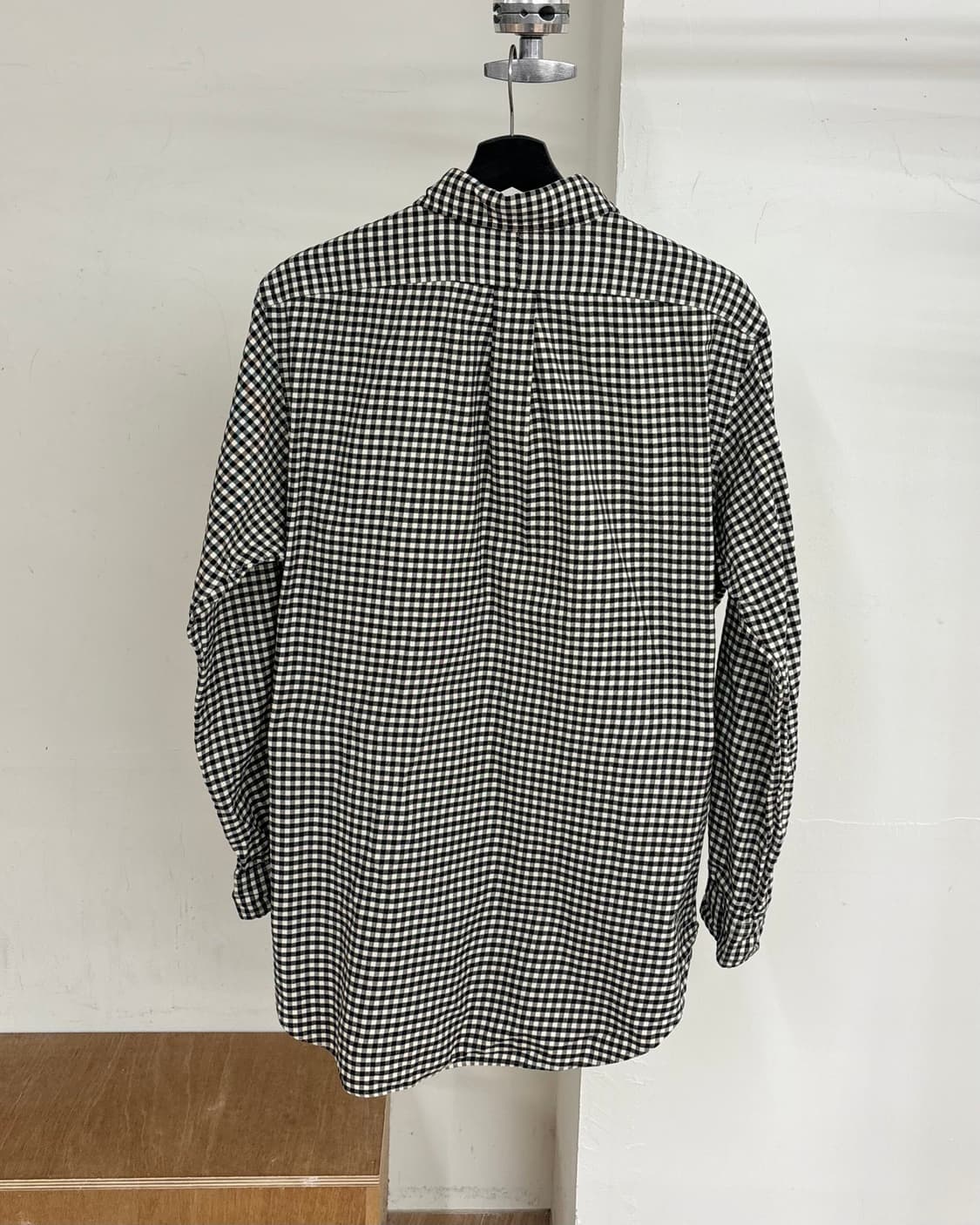 랄프 로렌 블랙 앤 화이트 깅엄 체크 셔츠 상품이미지6