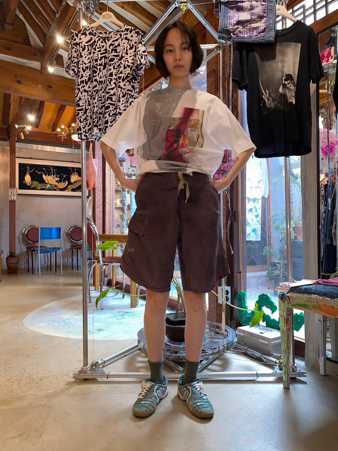 (Nhs only)Maxime Black Purple Shorts 상품이미지1