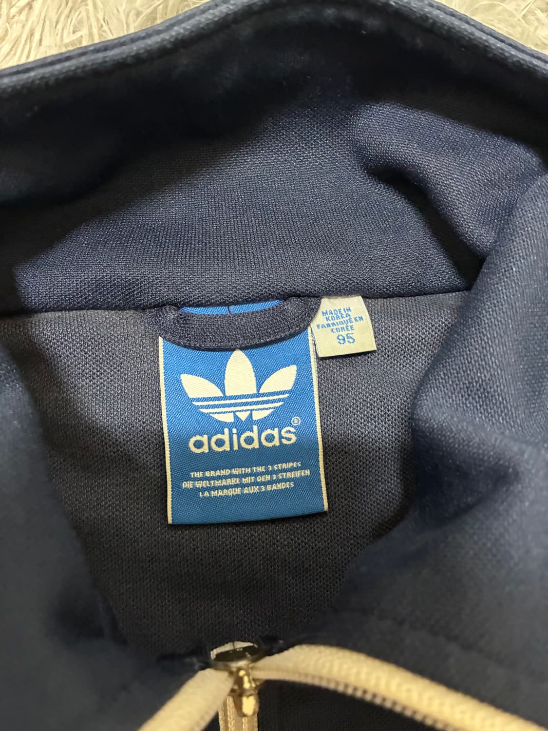 아디다스 네이비 유로파 슬림핏 트랙탑(95) 상품이미지3