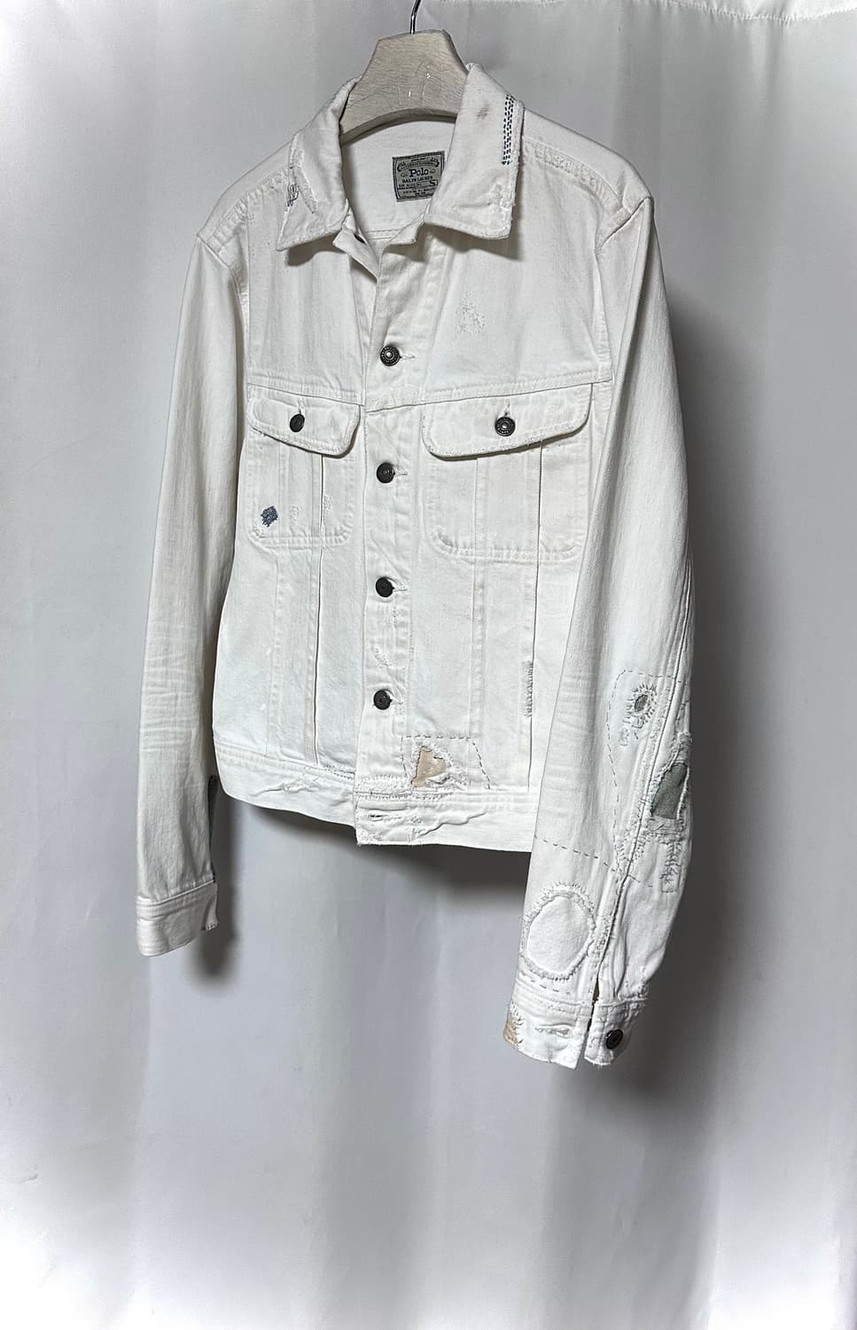 Polo Vintage Destroyed Patch 데님 트러커자켓 상품이미지1