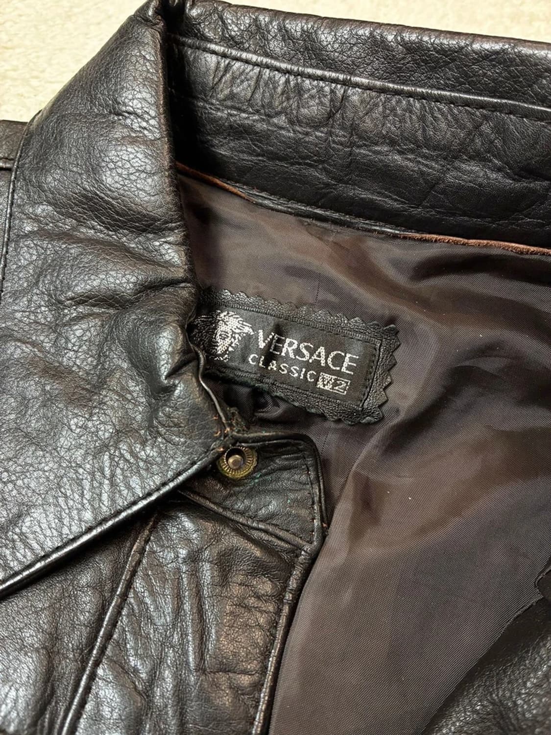 베르사체 90's OG 천연가죽 웨스턴 셔츠 자켓 PN5861 상품이미지8