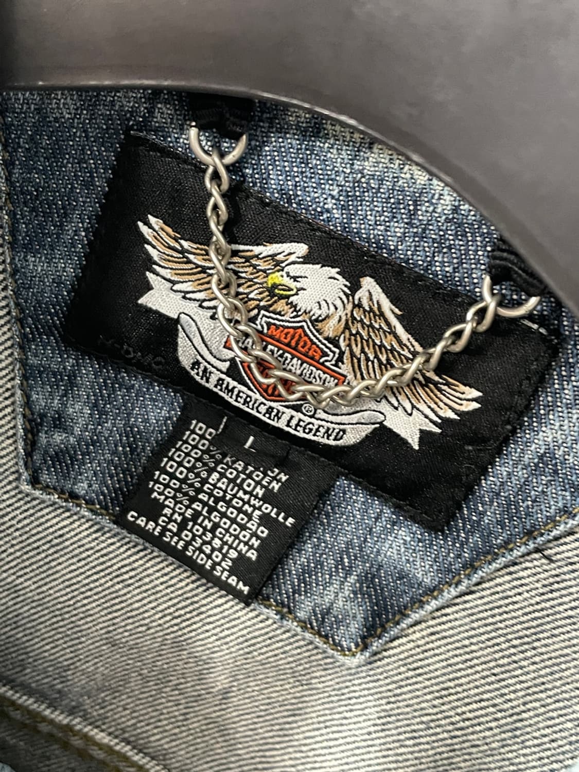 할리 데이비슨 빈티지 데님 자켓 상품이미지7