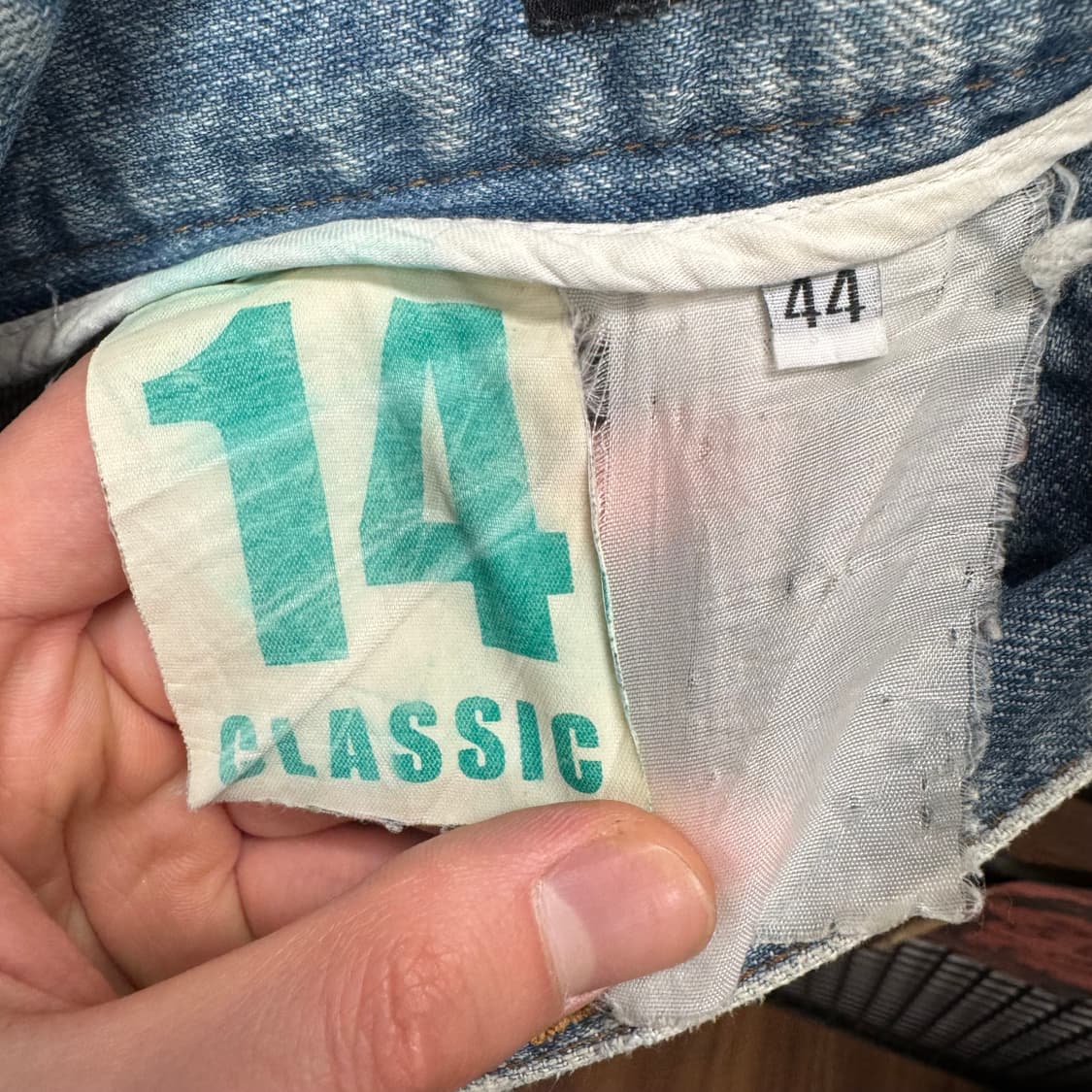 00s 돌체앤가바나 14 클래식 디스트로이드 데님 팬츠 연청 상품이미지8