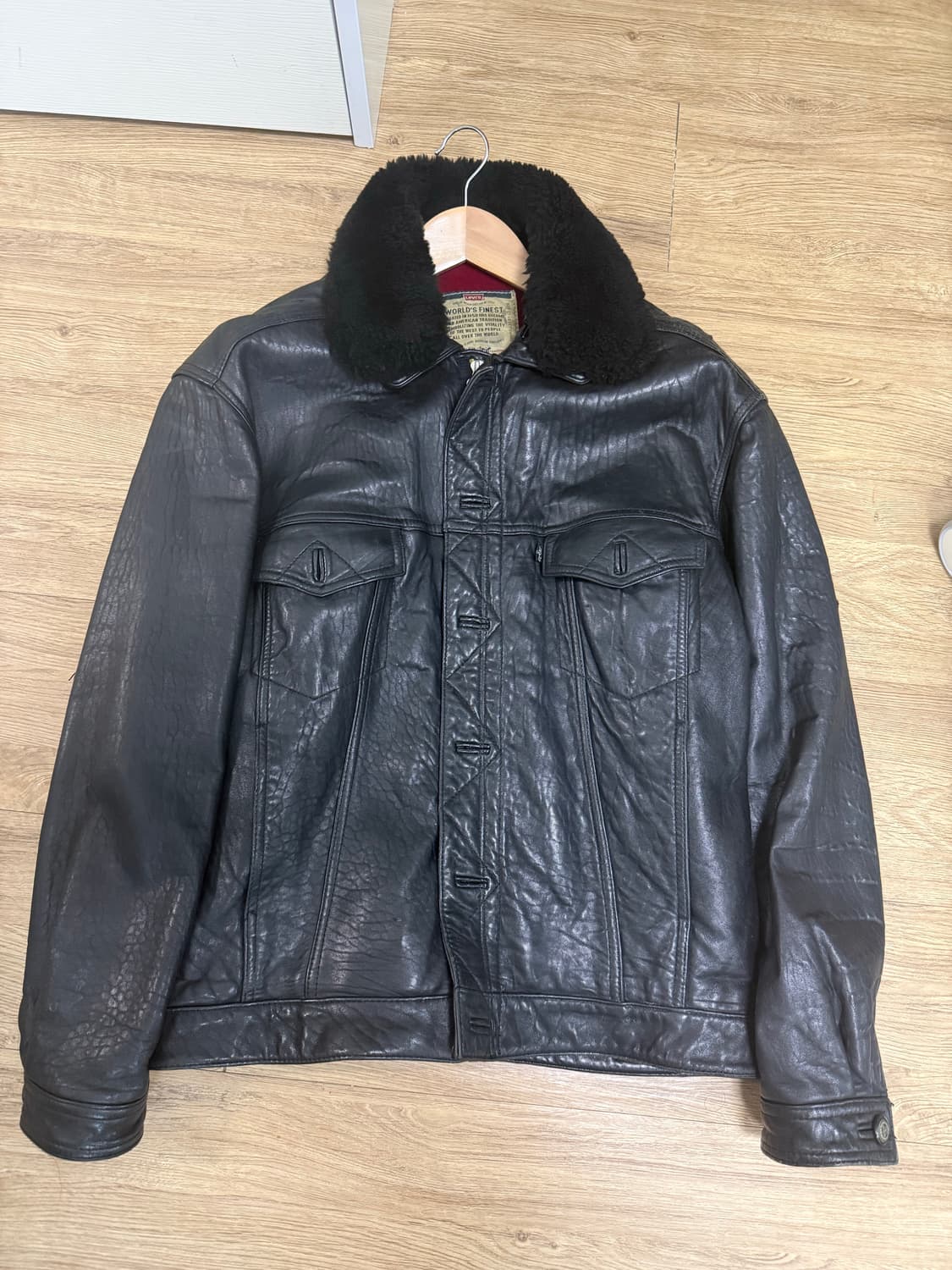 빈티지 리바이스 가죽 쉐르파자켓 판매합니다 상품이미지1