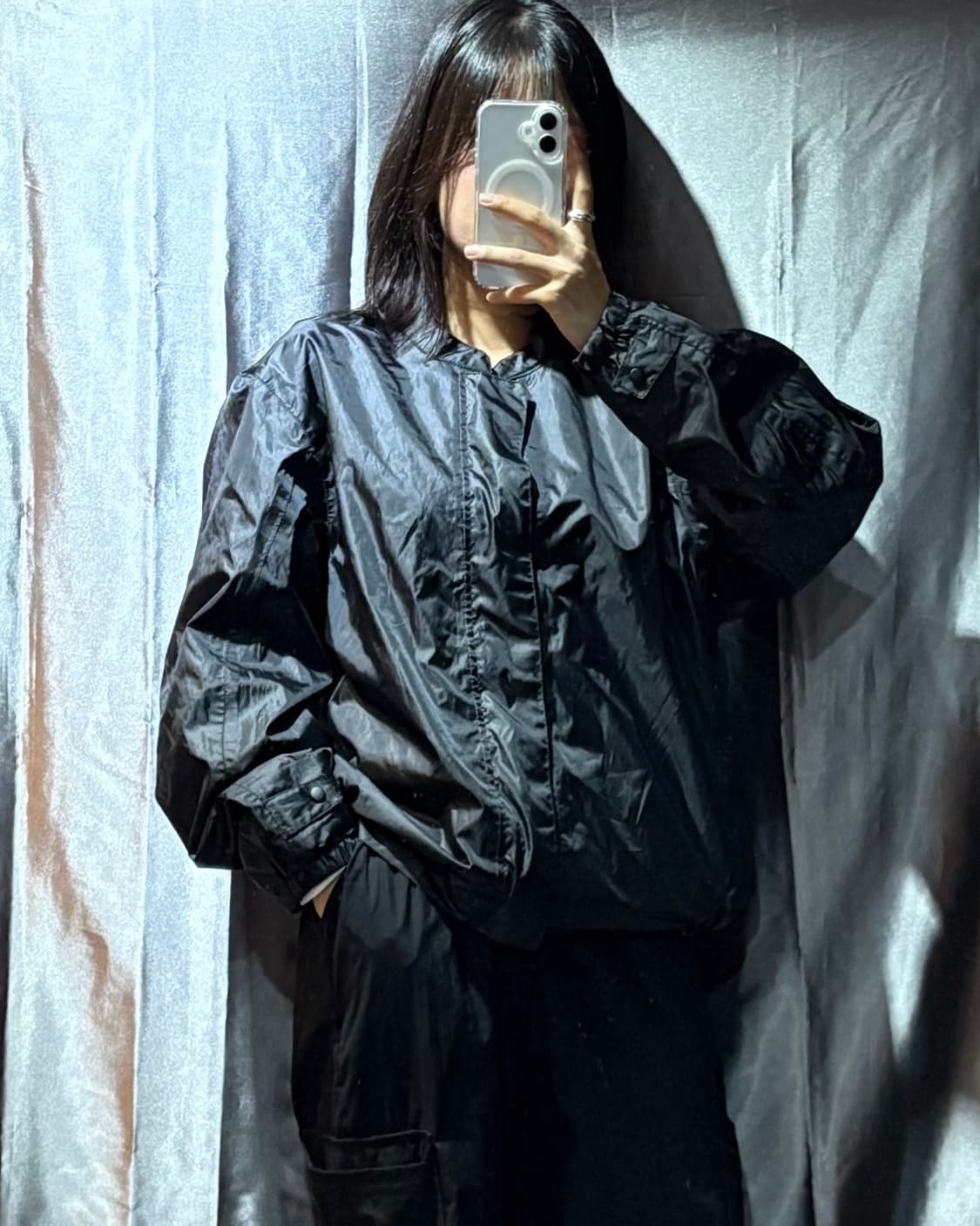 L 할리데이비슨 블랙 나일론 자켓 상품이미지1