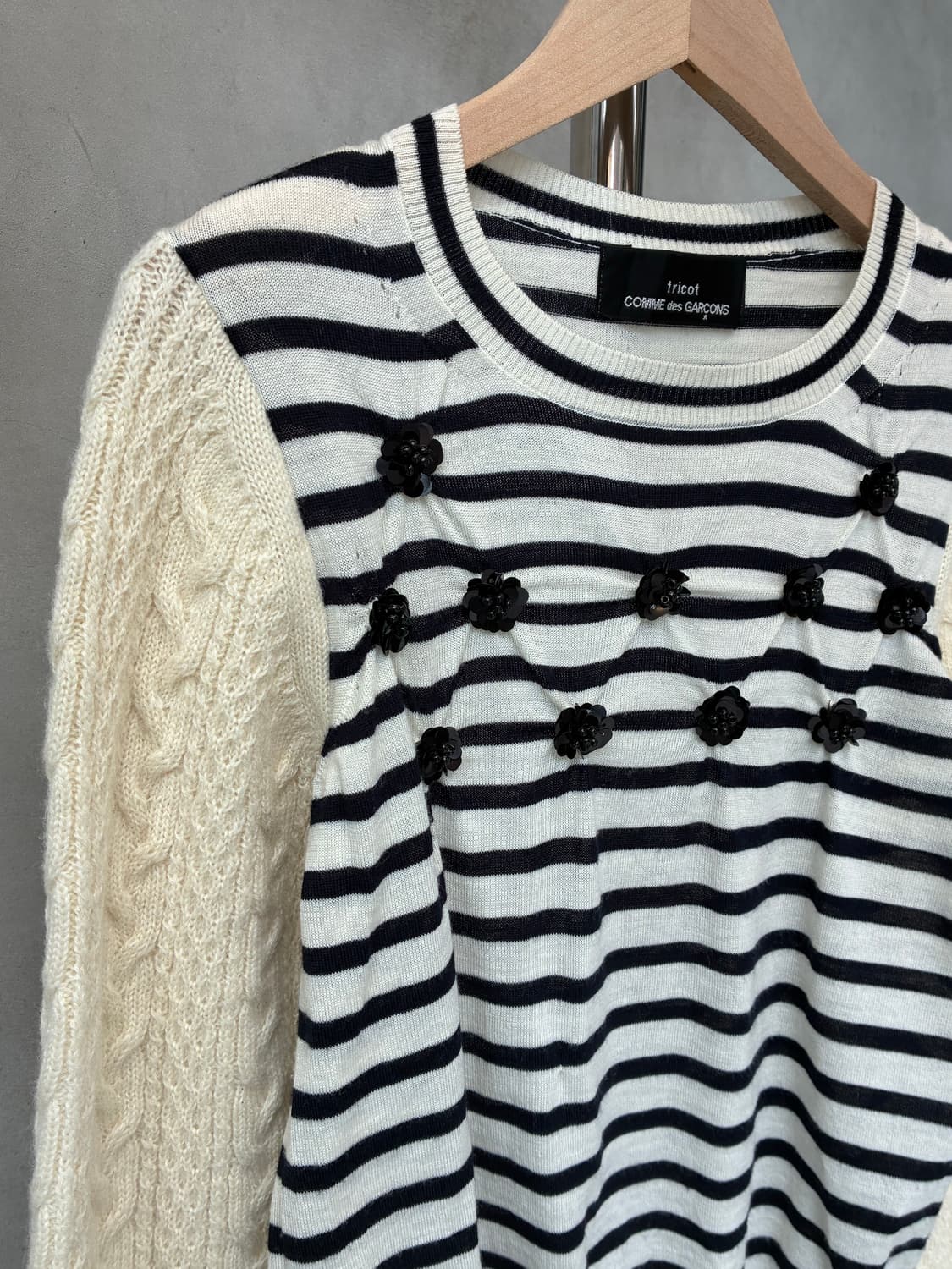 꼼데가르송 트리콧 니트 상품이미지2