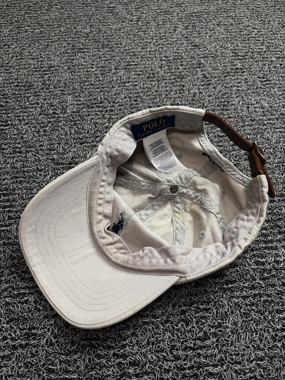 폴로 랄프로렌 포니 로고 가죽 스트랩 볼캡 1989 상품이미지6