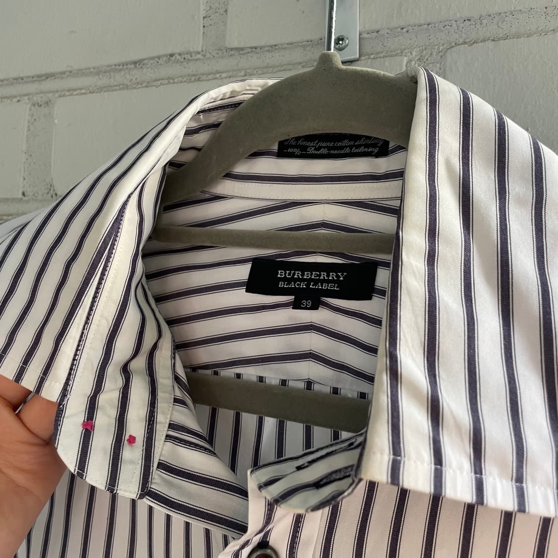버버리 블랙라벨 스트라이프 셔츠 상품이미지3