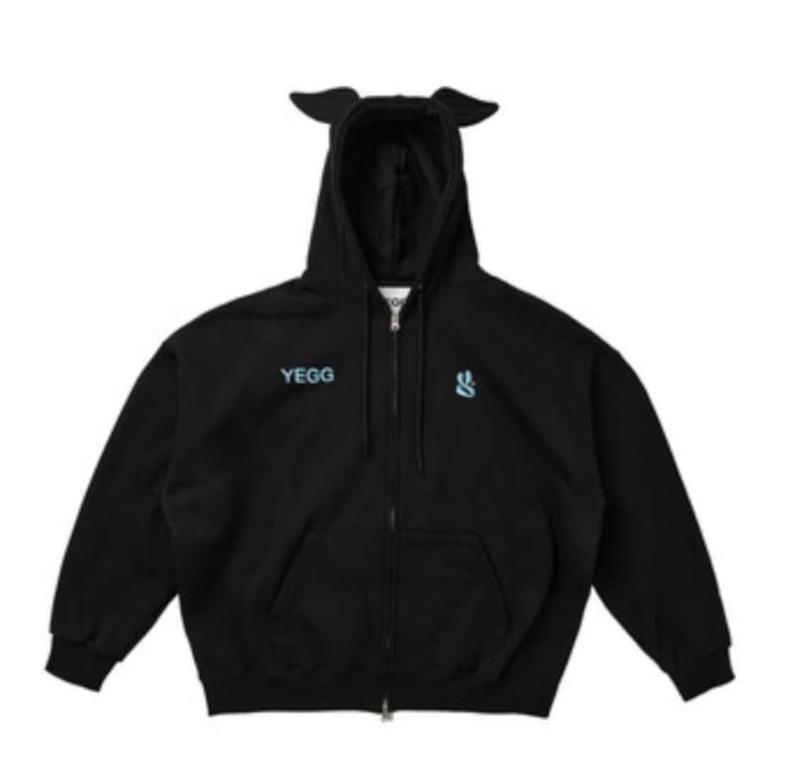 YEGG 윙 후드집업 블랙 상품이미지1