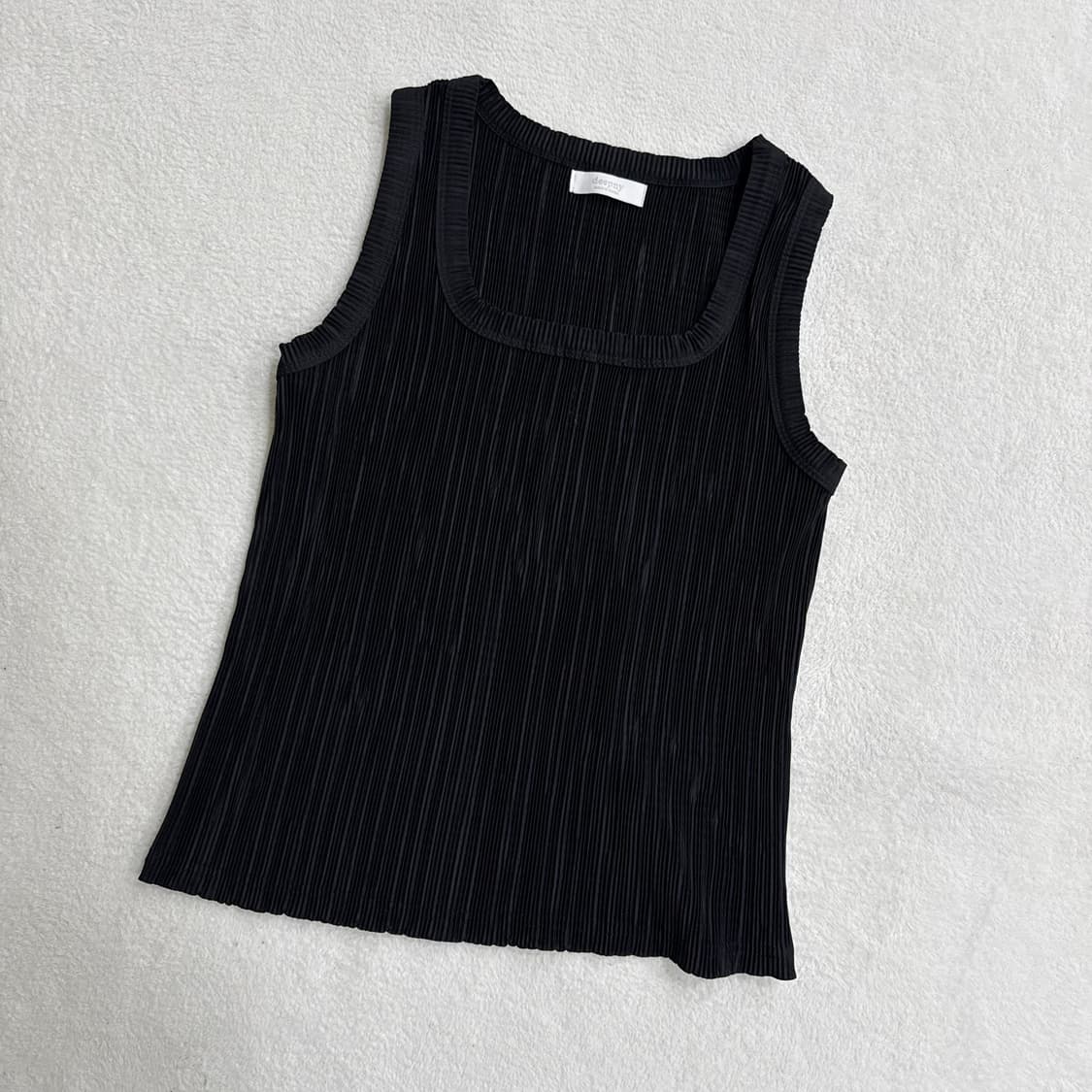 F 빈티지 여성 플리츠 민소매 티셔츠 0406T 상품이미지1