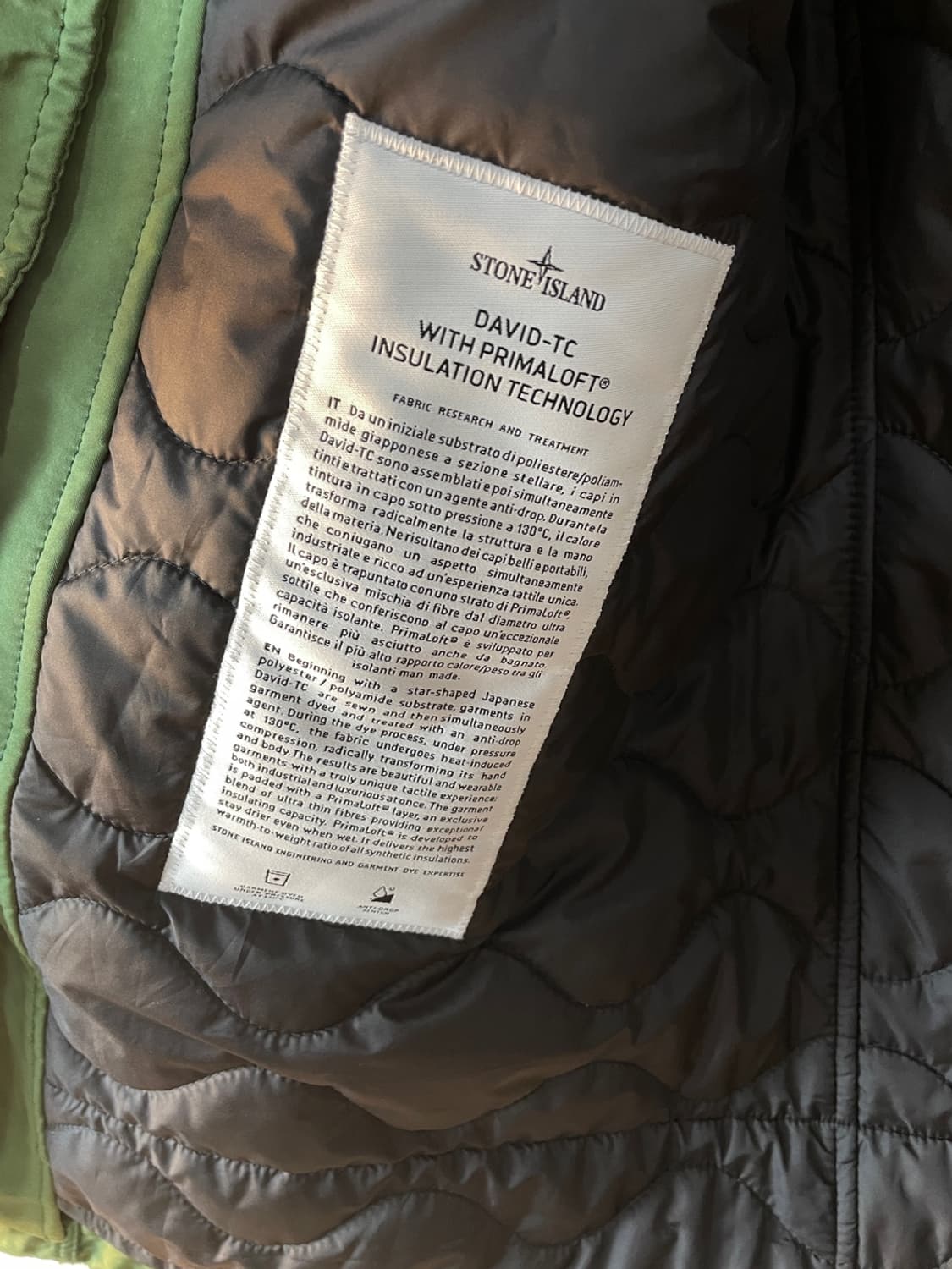 스톤 아일랜드 다비드 TC 프리마로프트 파카  상품이미지10