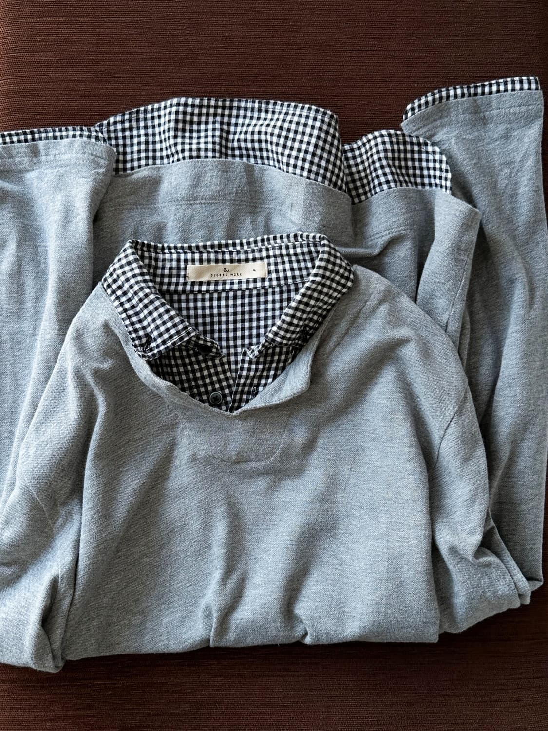 Design fake layered L/S top 상품이미지1