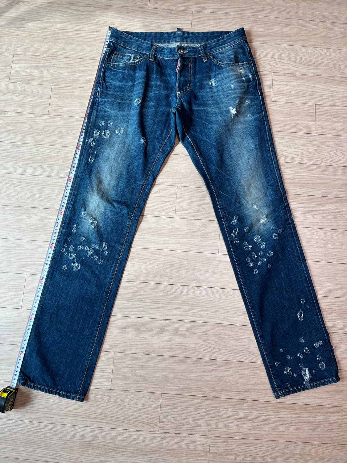 디스퀘어드2 데미지 워싱 청바지 48 정품 상품이미지9