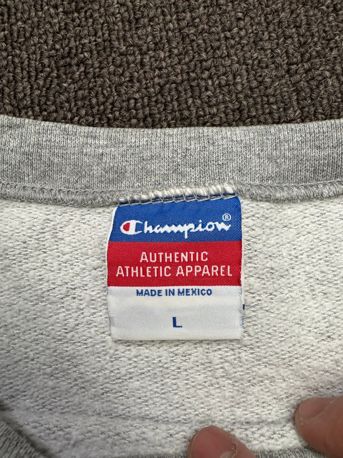 L)챔피온 빈티지 NAZARETH 프린팅 그레이 스웻셔츠(핀홀) 상품이미지5