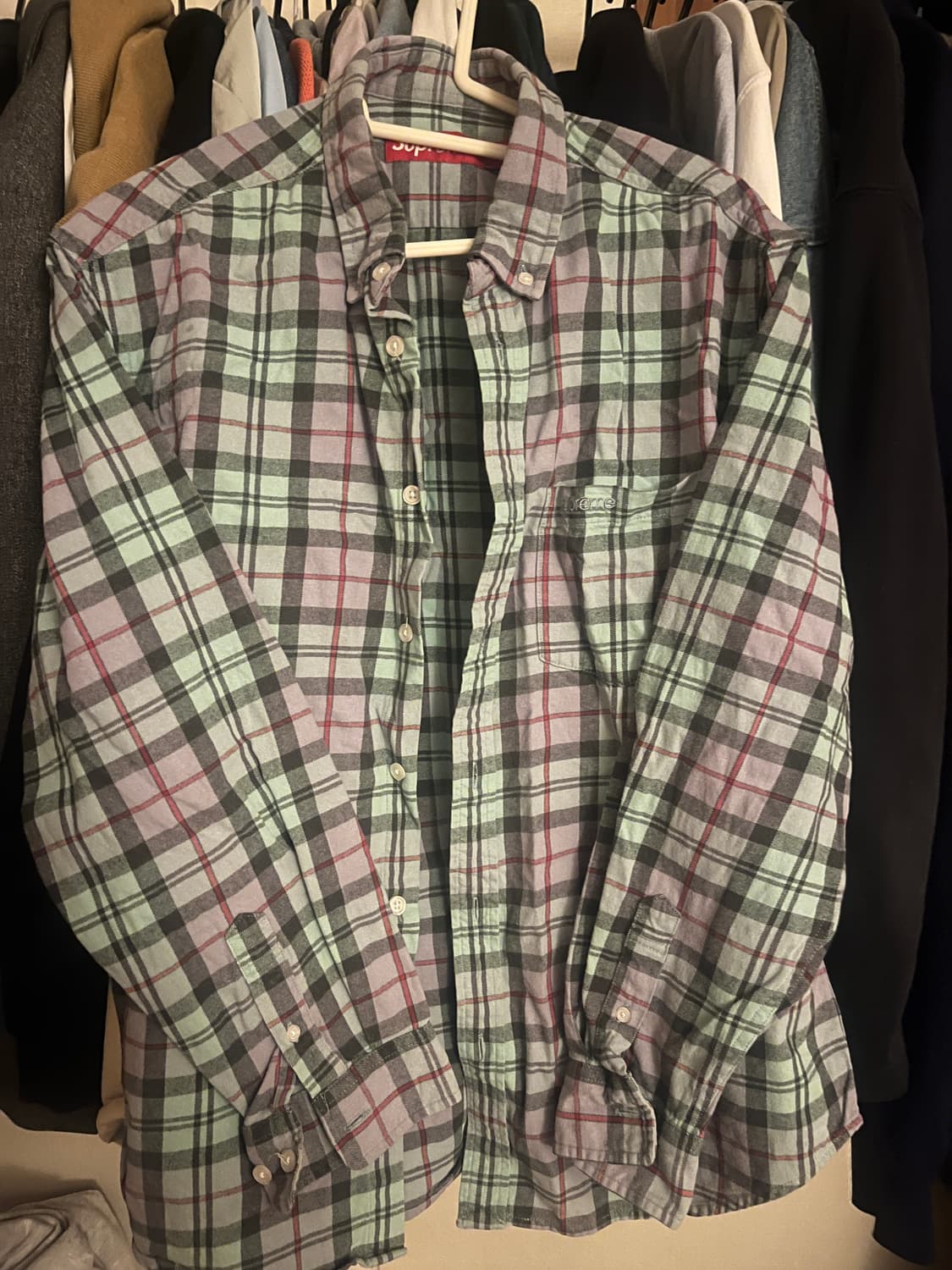 슈프림 플란넬 체크셔츠 상품이미지2