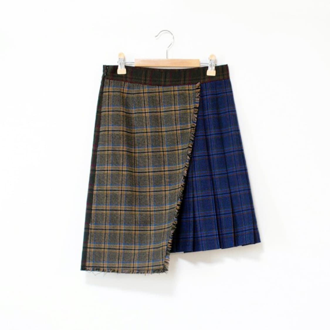 니어앤디어(Near&Dear) 체크 콤비 플리츠 스커트 55 상품이미지3