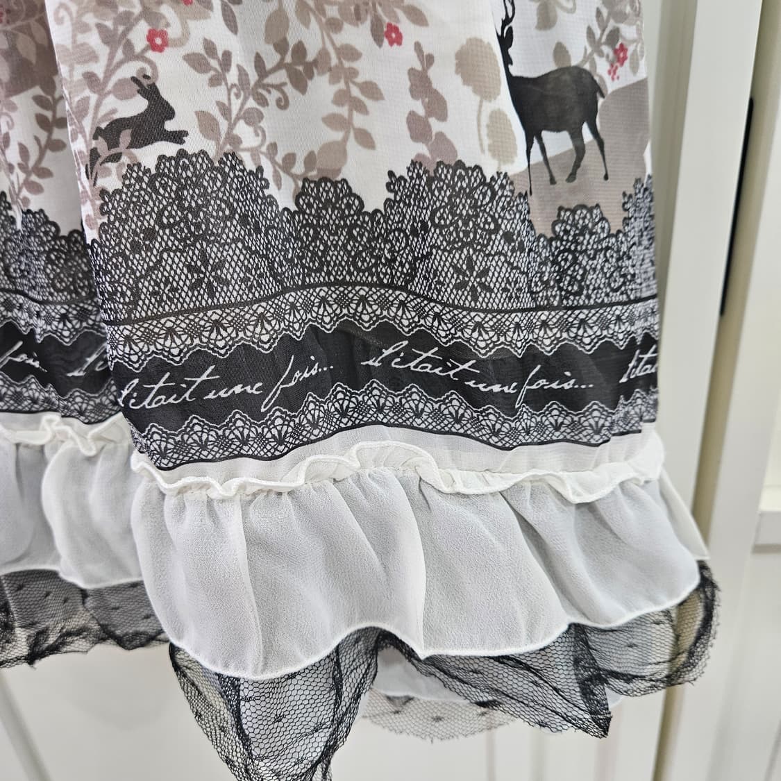 (axes femme / 엑시즈팜)프릴레이스 원피스 상품이미지4