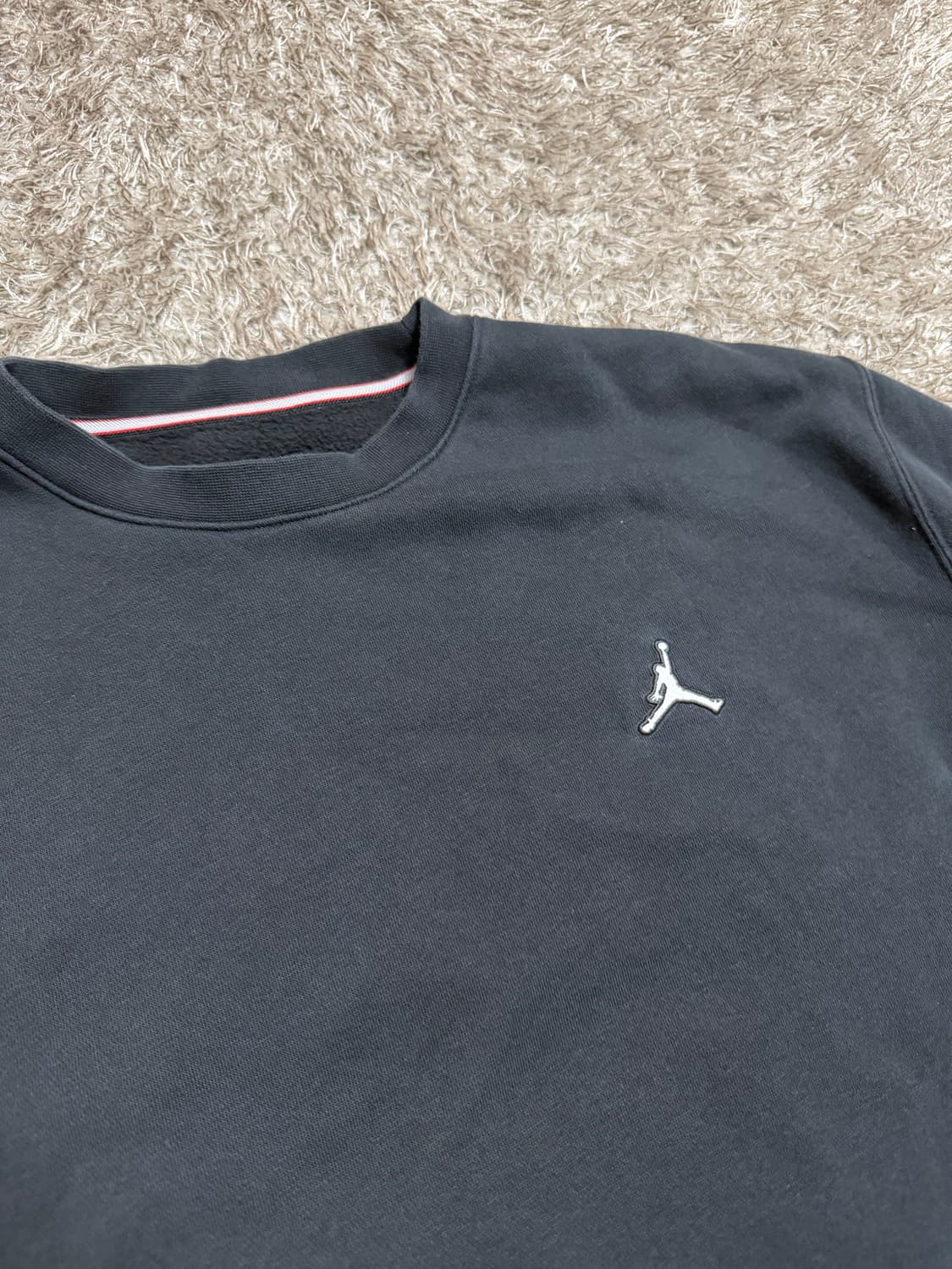 [M] 조던 에어조던 조던 와펜 맨투맨 블랙 상품이미지1