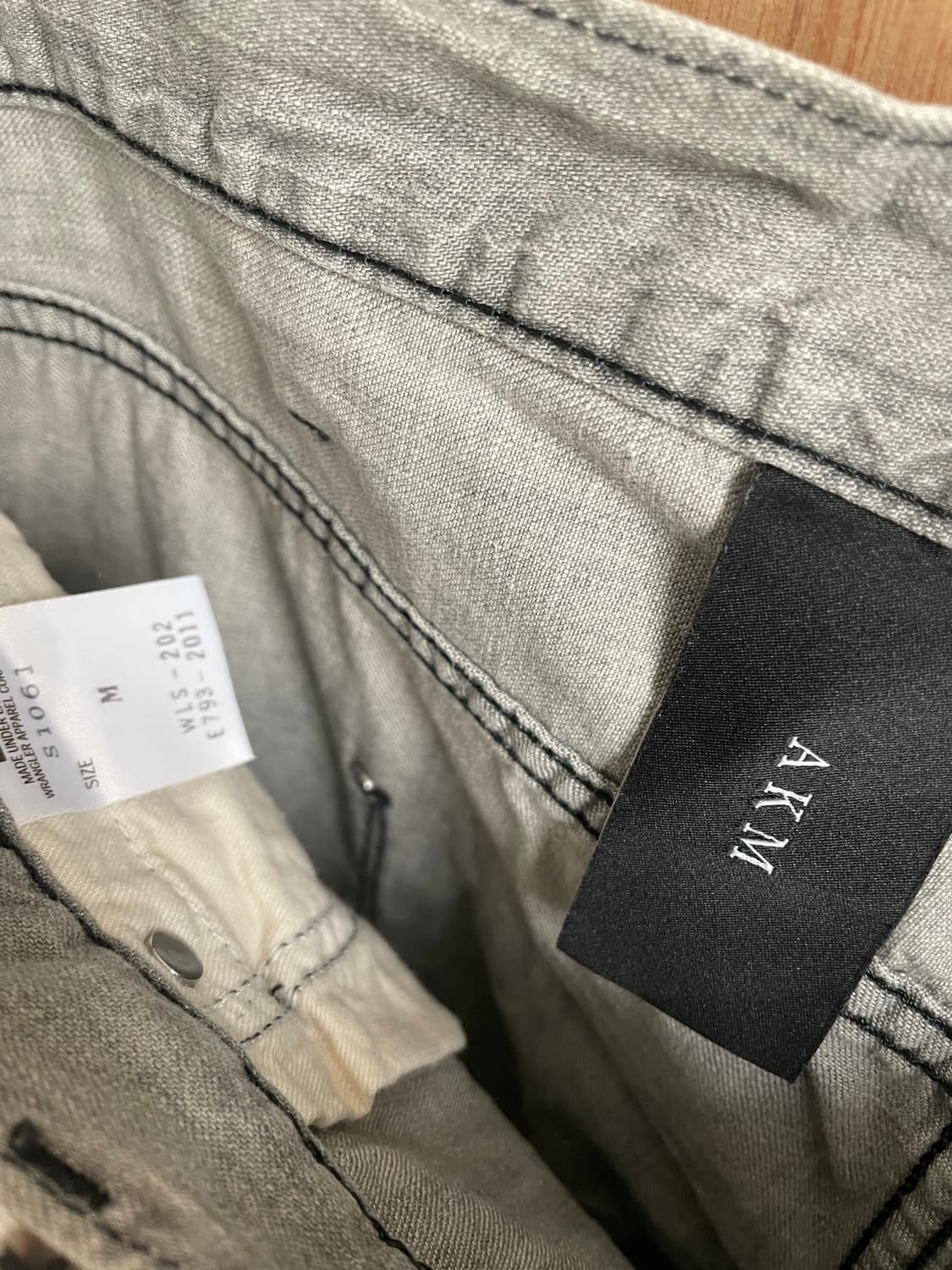 AKM X Wrangler 바나나 플레어 데님 팬츠 상품이미지7