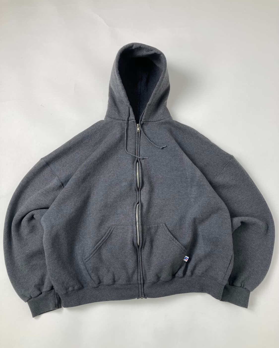 90s Russell Zip Up Hoodie (charcoal) 상품이미지1