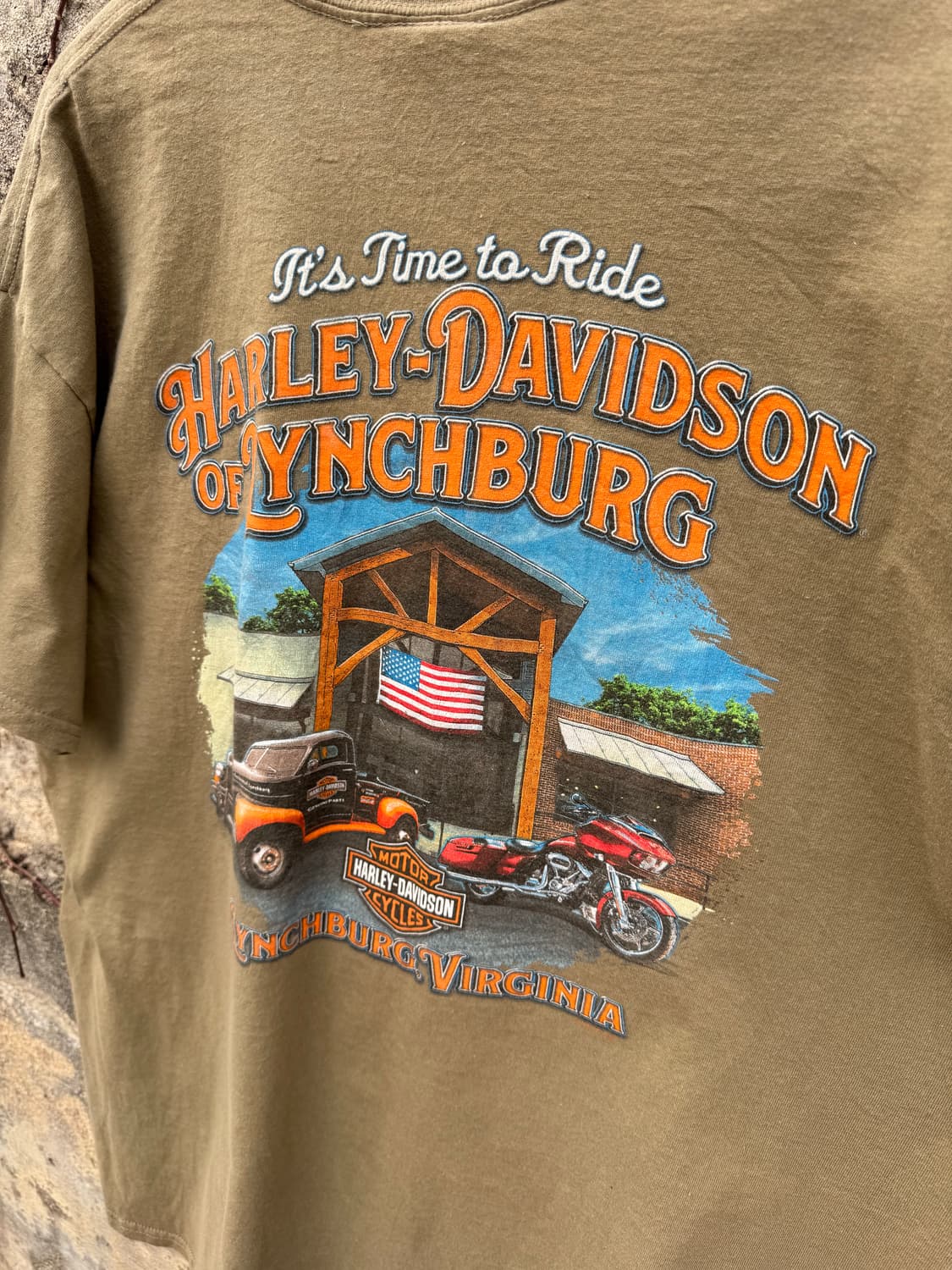 할리데이비슨 빈티지 2018 프린팅 반팔 티셔츠 xl 상품이미지4