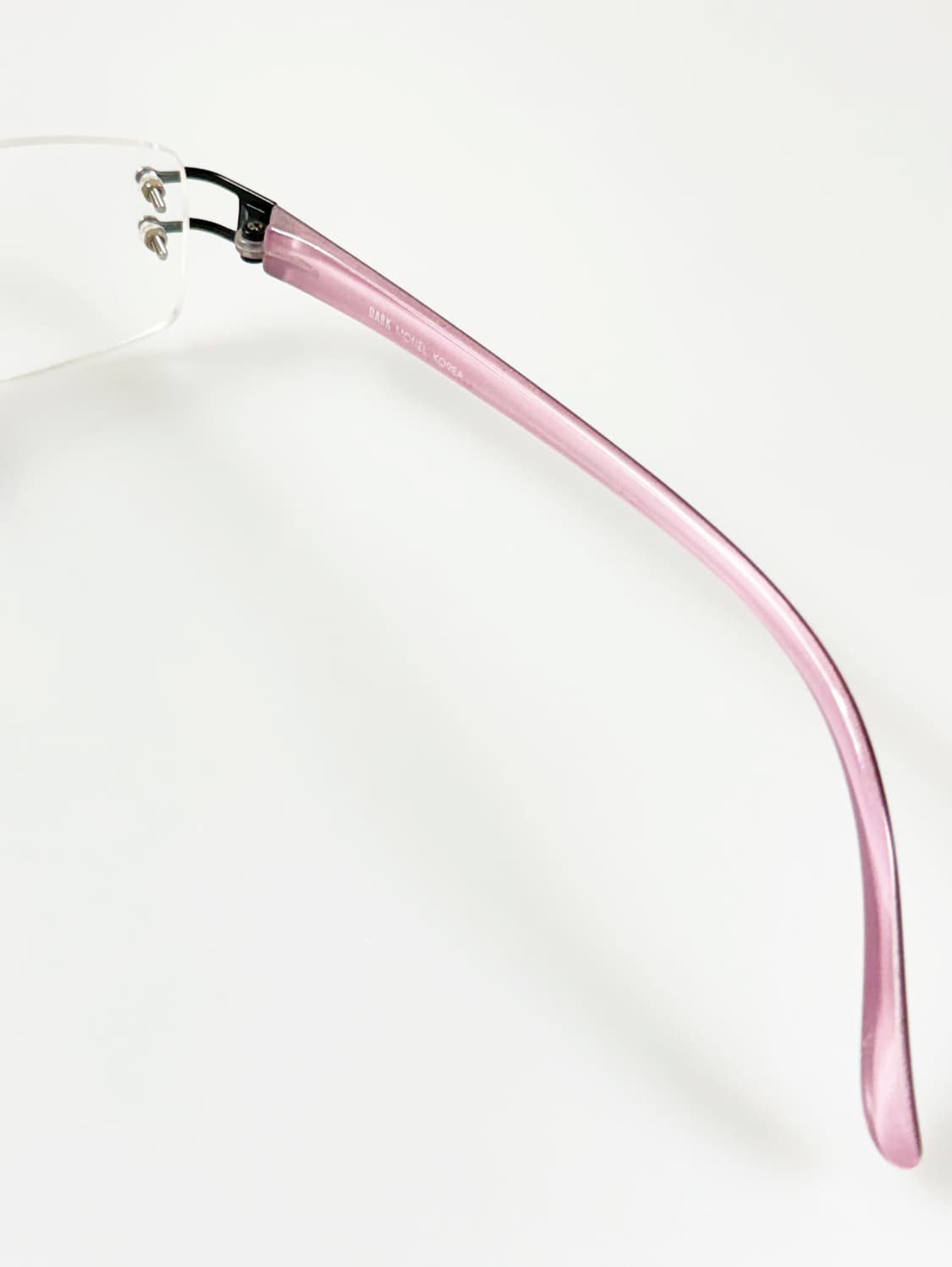 DARK 무테 스퀘어 프레임 빈티지 안경 상품이미지6