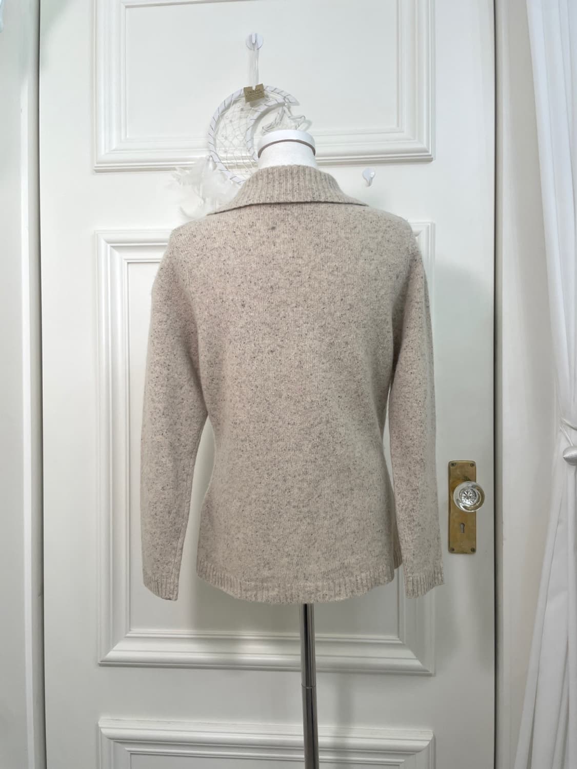 graybeige stitch point pouch point mori 상품이미지3