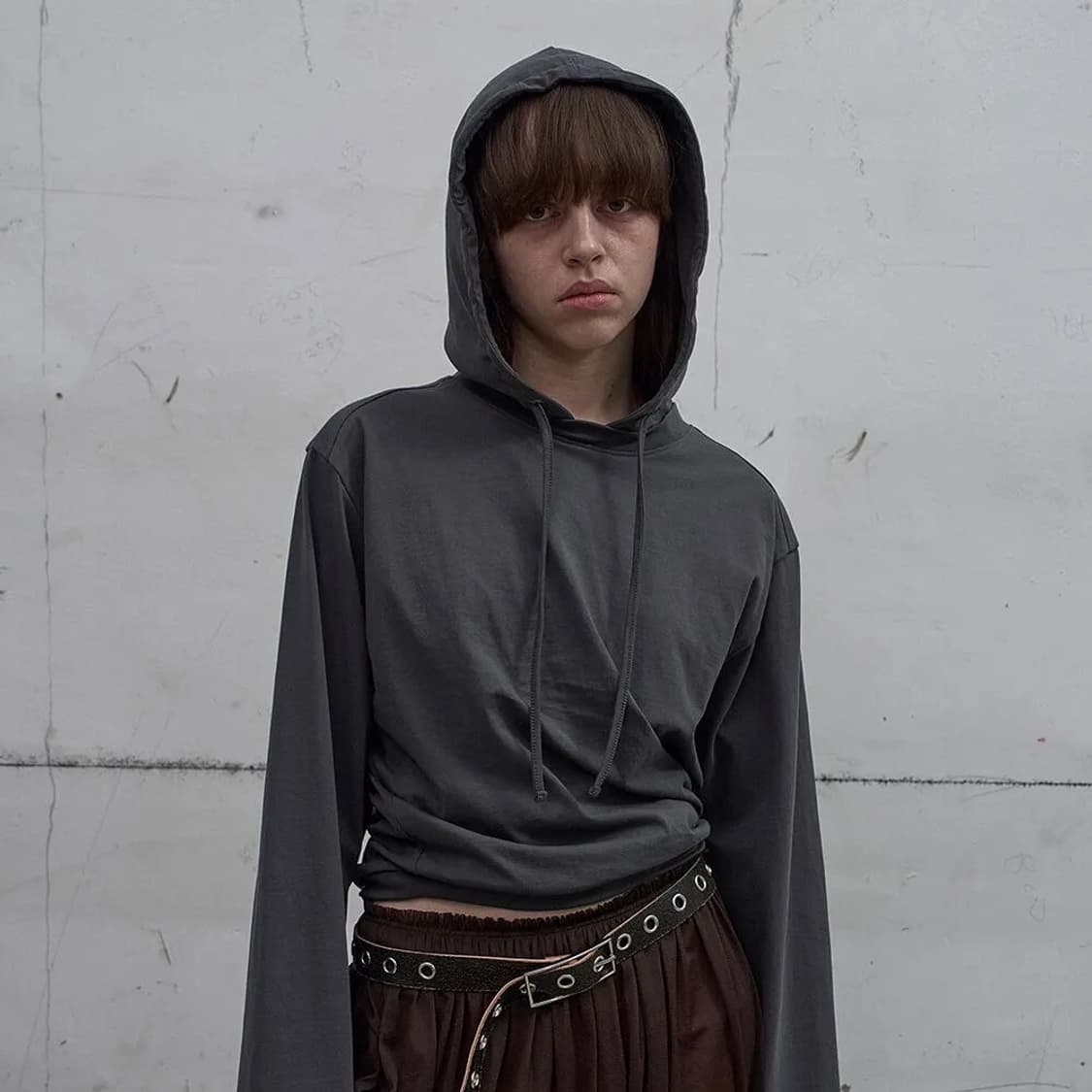 lcdc TWISTED HOODIE (DARK GREY) 상품이미지1