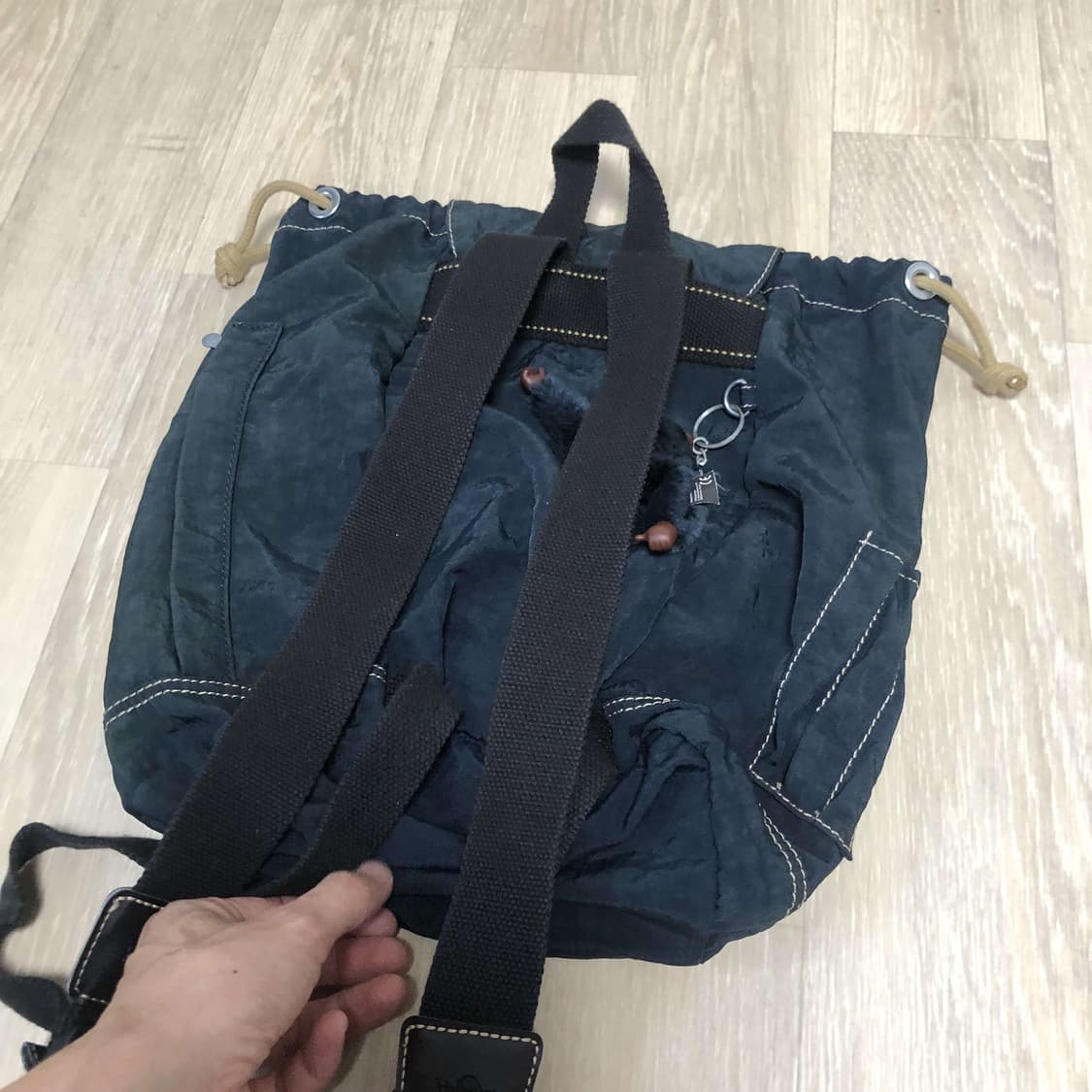 (ONE SIZE) 키플링 Y2K 허니비 복조리 백팩 네이비 키플링 가방 상품이미지9