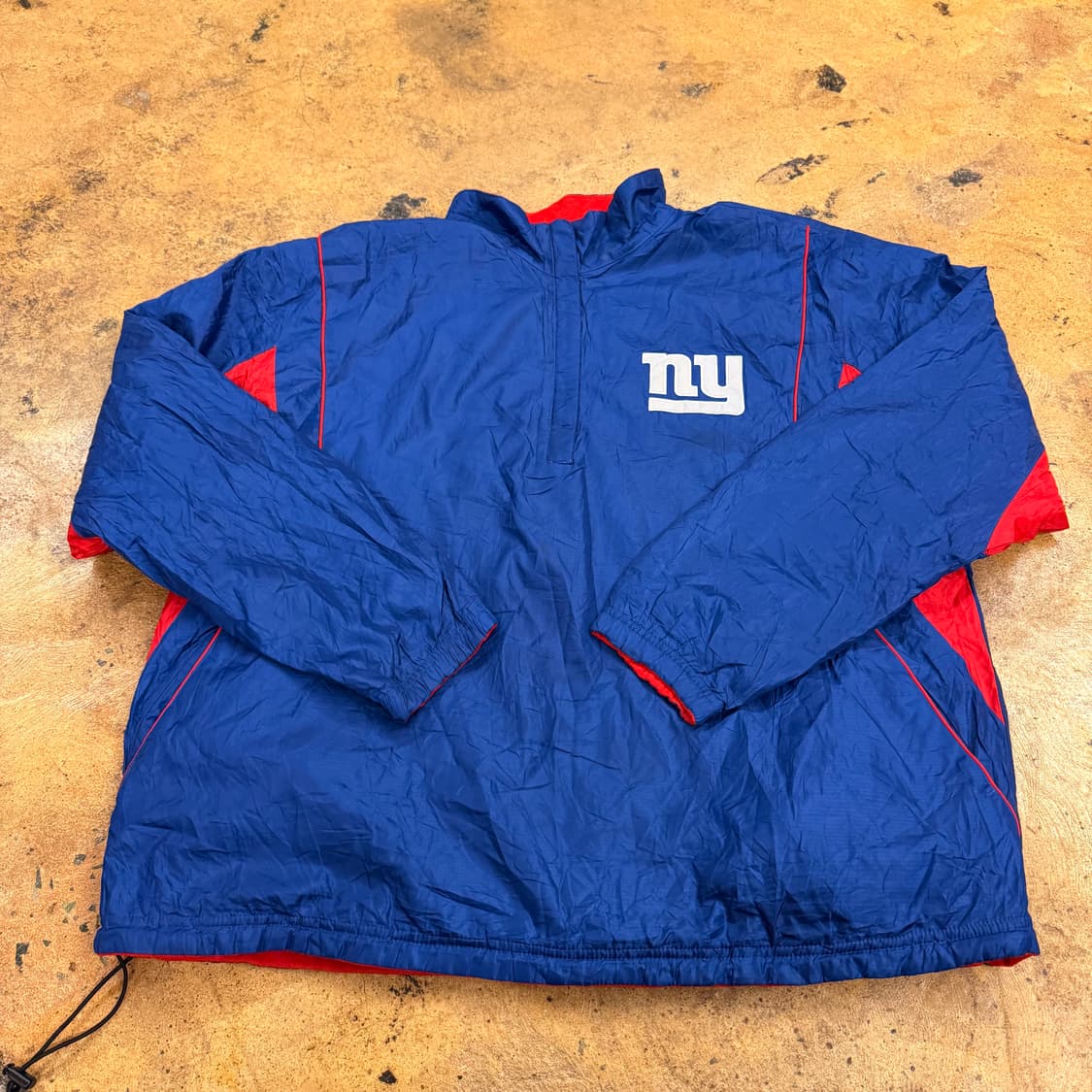 [ 정품/2XL ] NFL 뉴욕 자이언츠 플리스 아노락 바람막이 웜업 상품이미지2