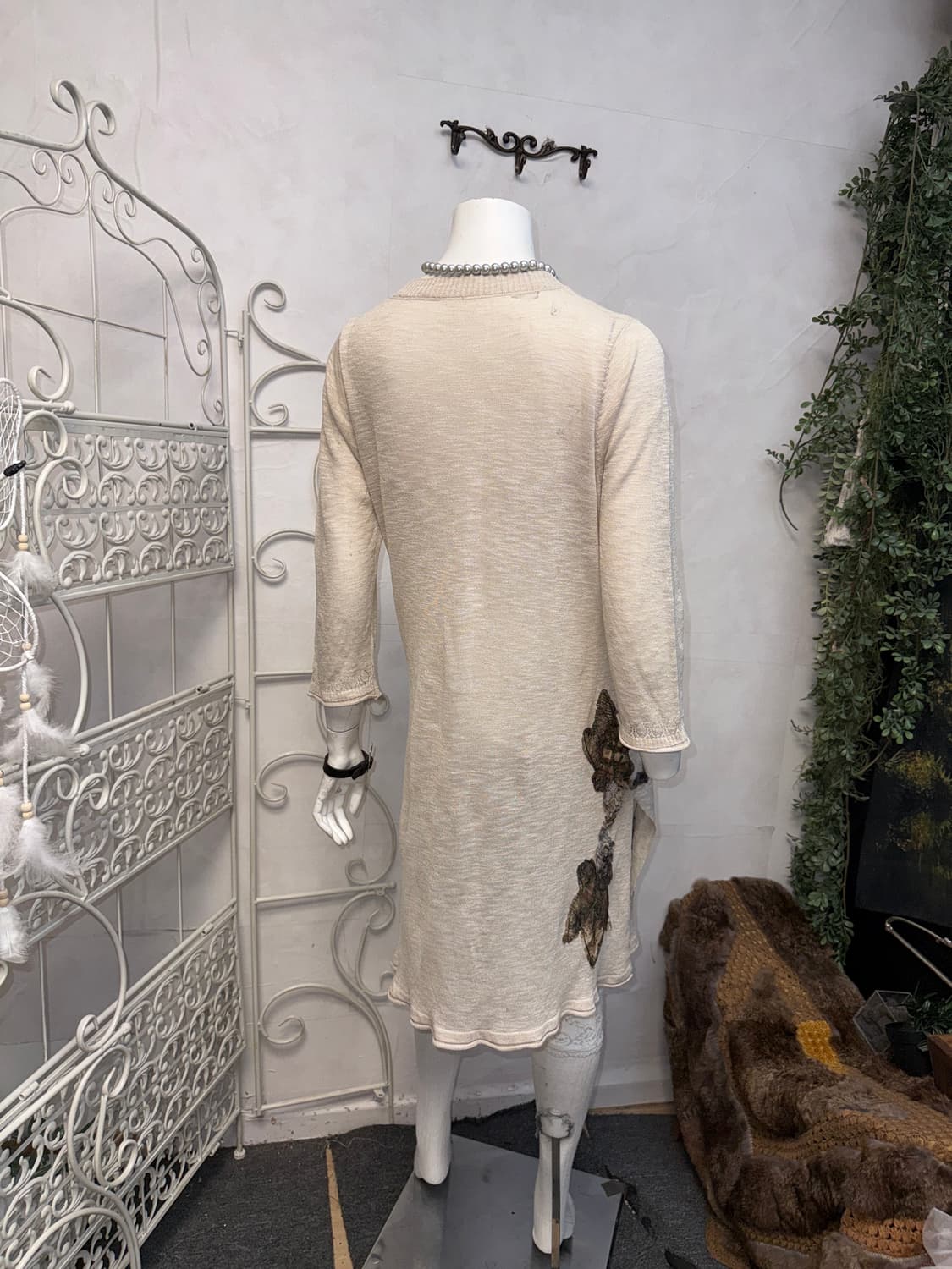 Oatmeal oriental patch long cardigan  상품이미지3