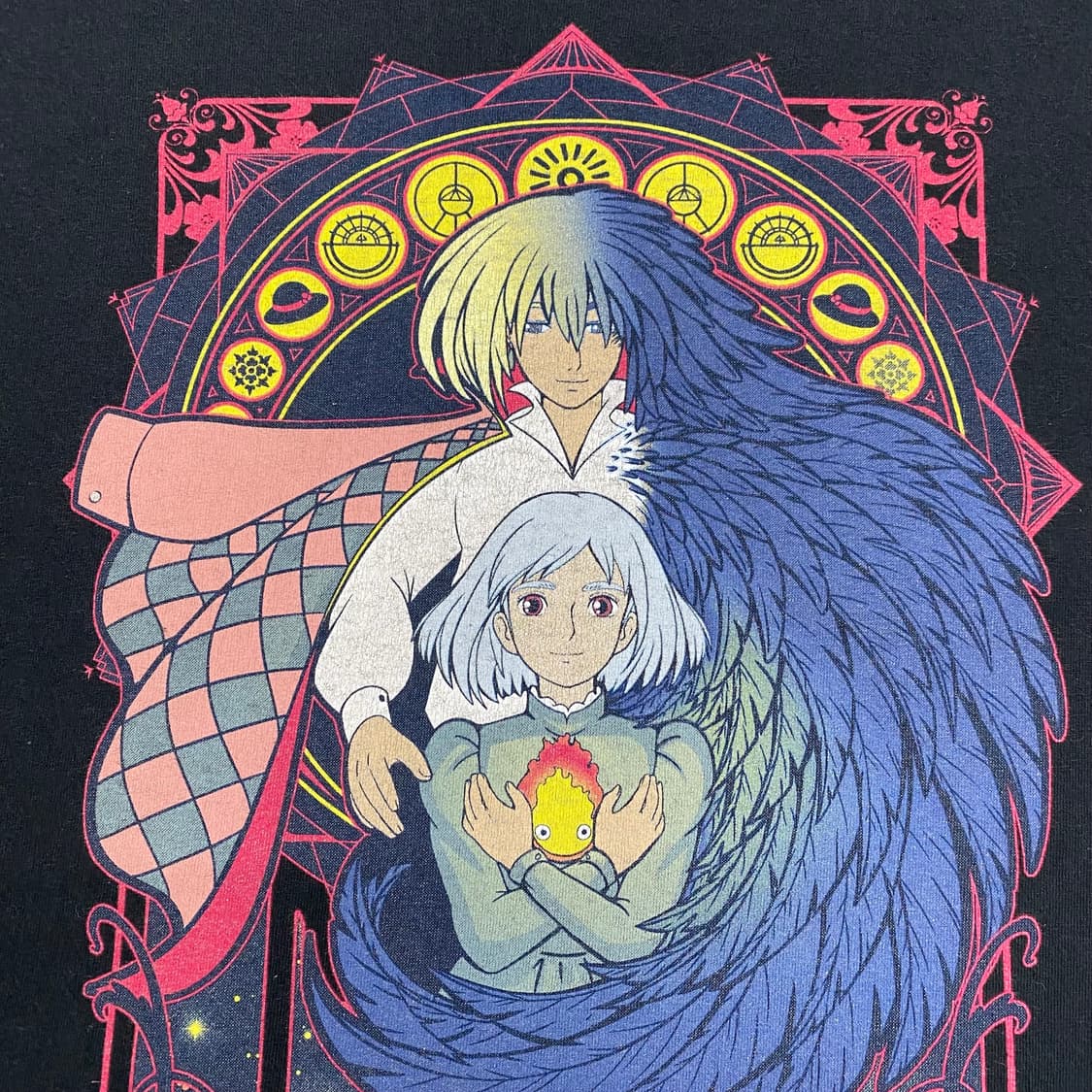 지브리 하울의 움직이는성 오피셜 애니메이션 티셔츠 상품이미지4