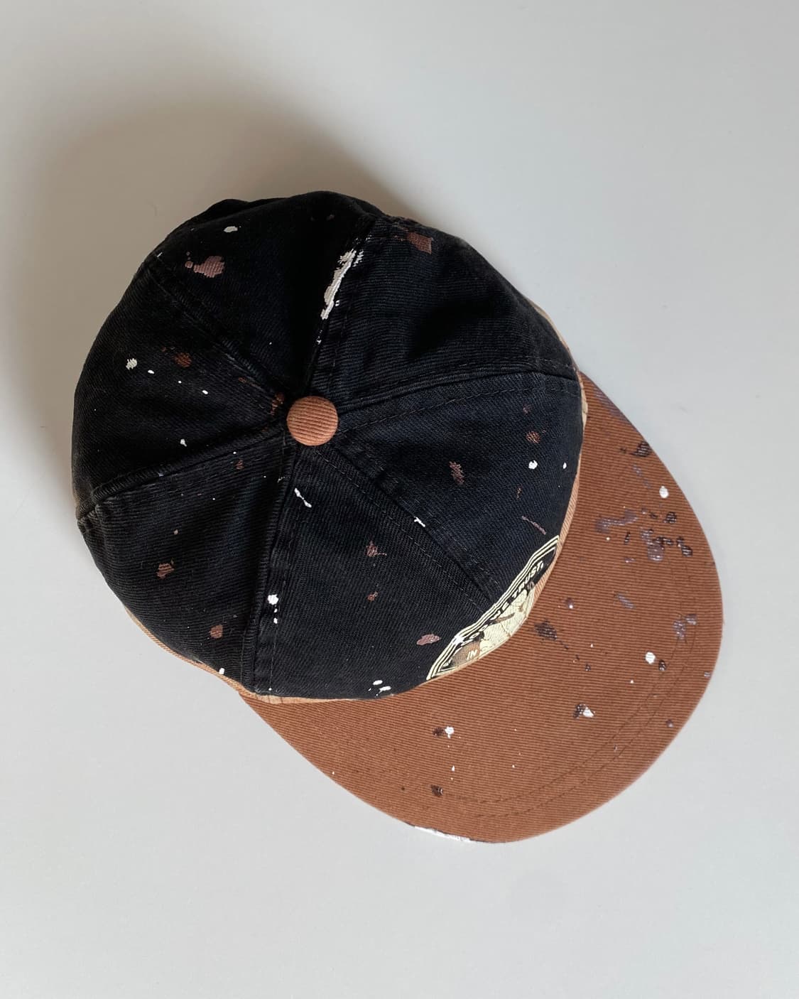 페인팅 투톤 빈티지 볼캡 모자 C 상품이미지3