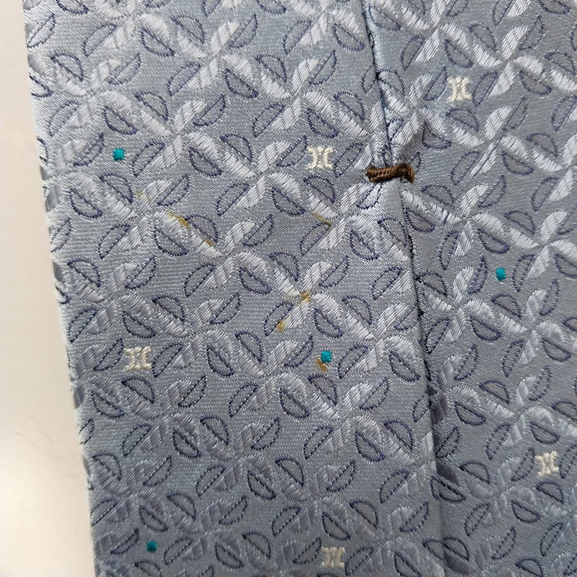 셀린느 실크 트리오페 전체 자수 패턴 넥타이 9.2cm B등급 K2278 상품이미지10