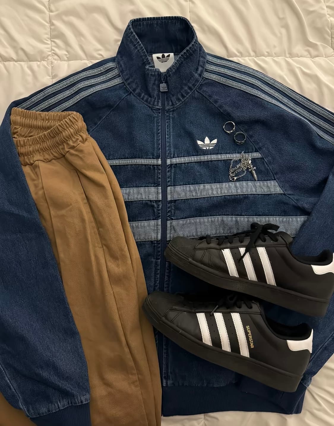 아디다스 데님 삼선 저지 (국내 미발매) 상품이미지1