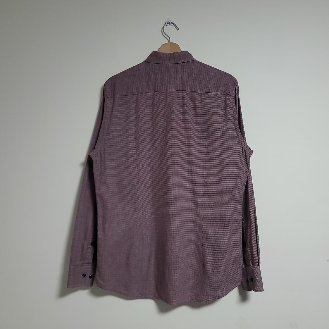 (L) 타미힐피거 긴팔 셔츠 남방 체크 패턴 슬림핏 상품이미지5